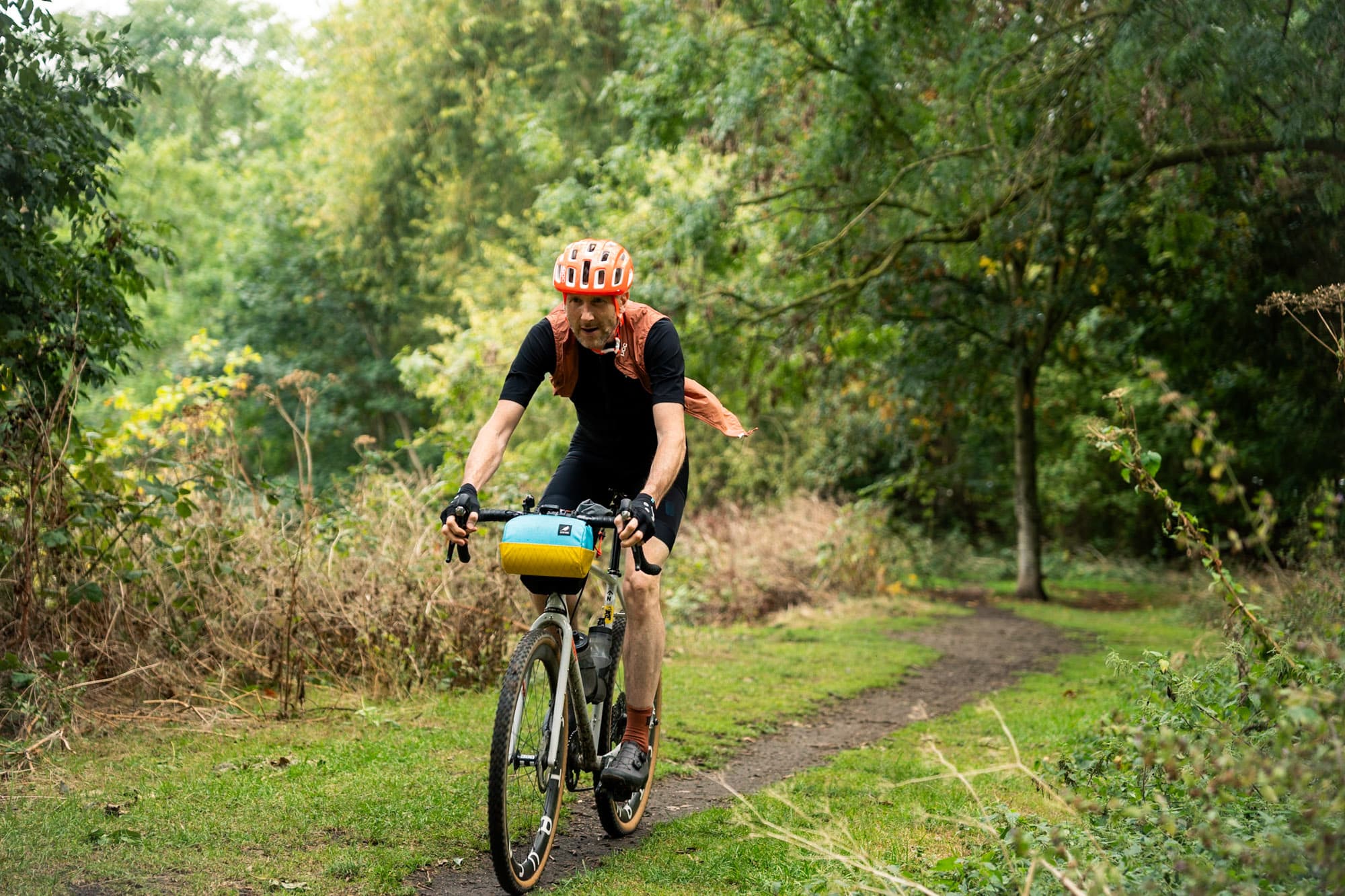 Philip rides the dirt in North London.