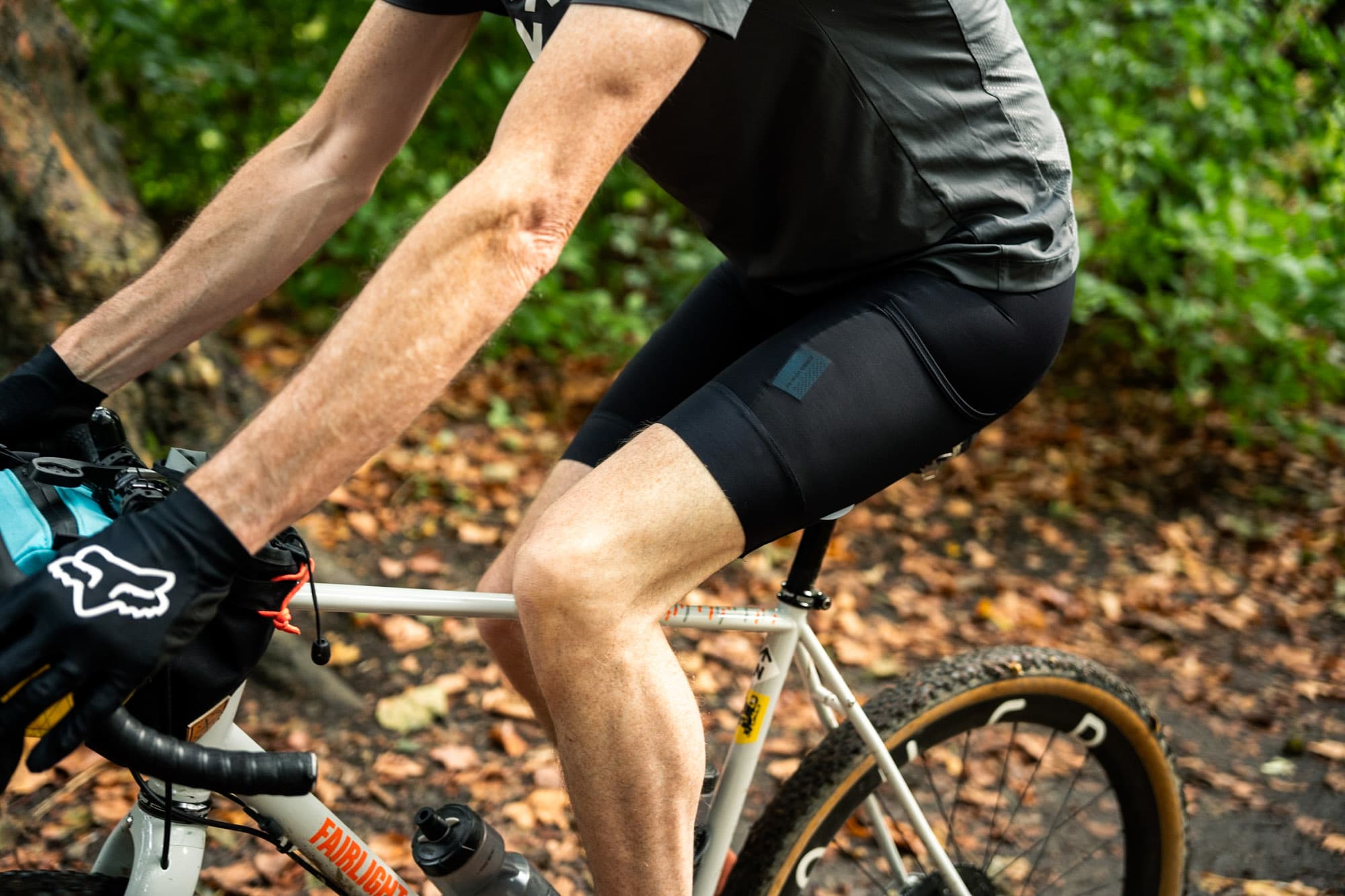 Philips riding with the Ornot Cargo Bib.