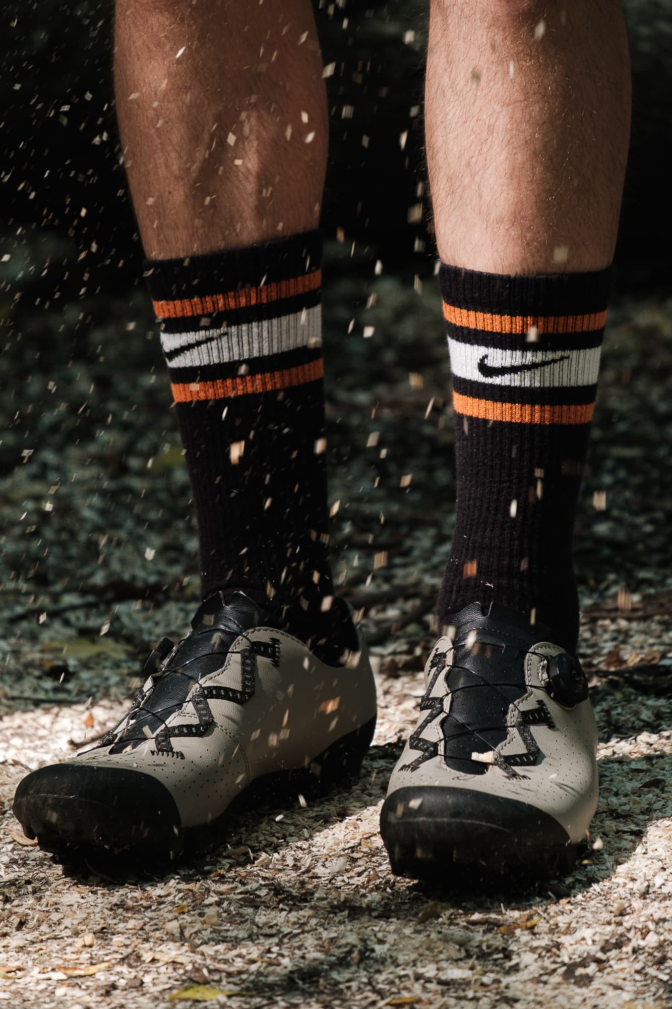 gravel shoes close up
