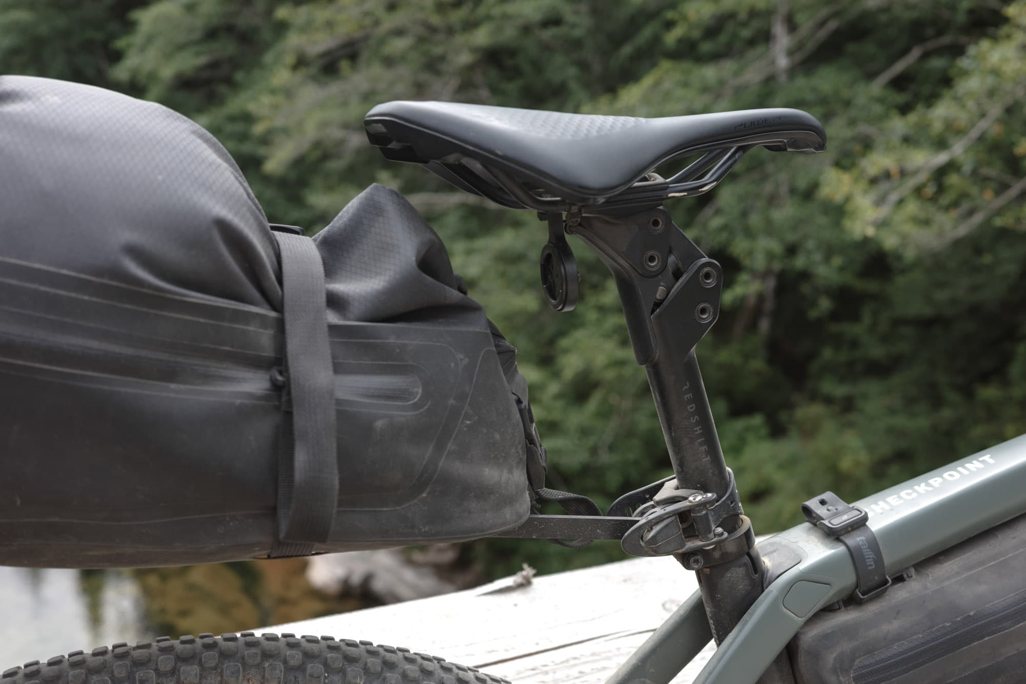 Redshift Shockstop Suspension seat post rear view.