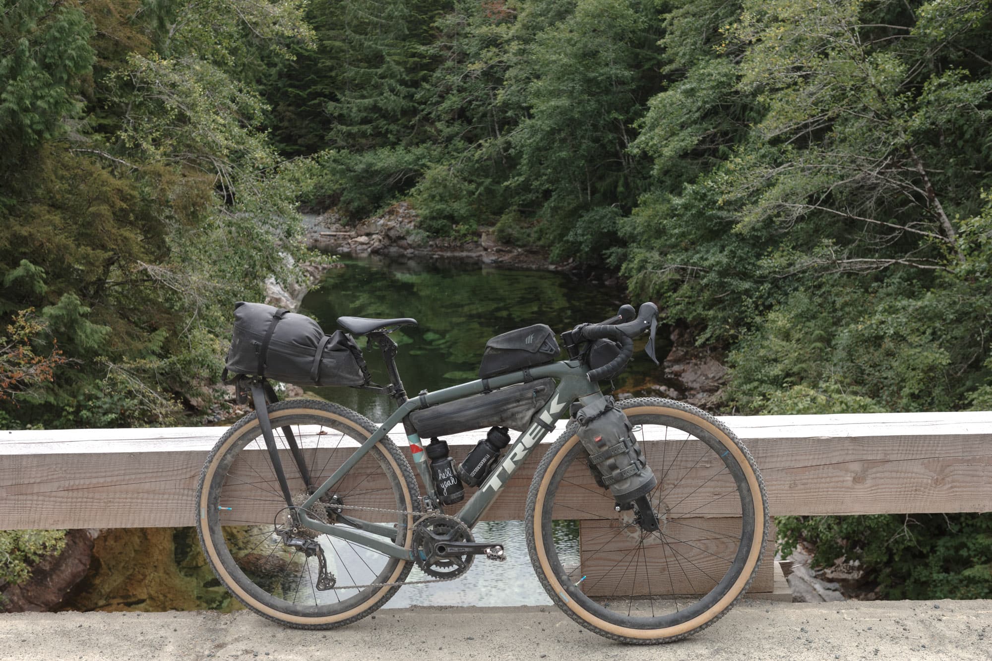 Ainsleys Trek in the back country.