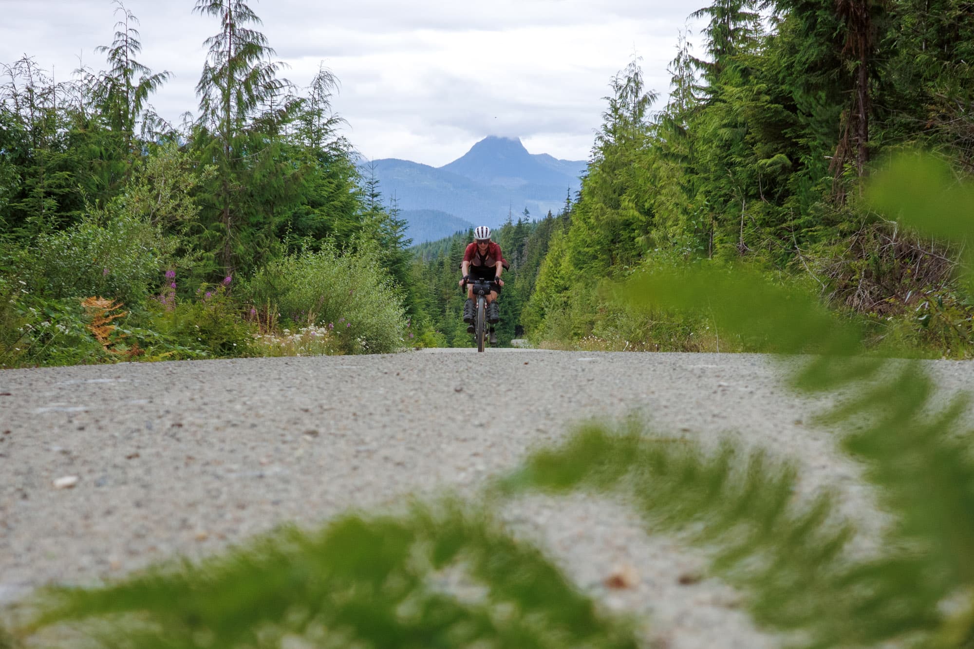 Ainsley gravel rides in British Columbia.