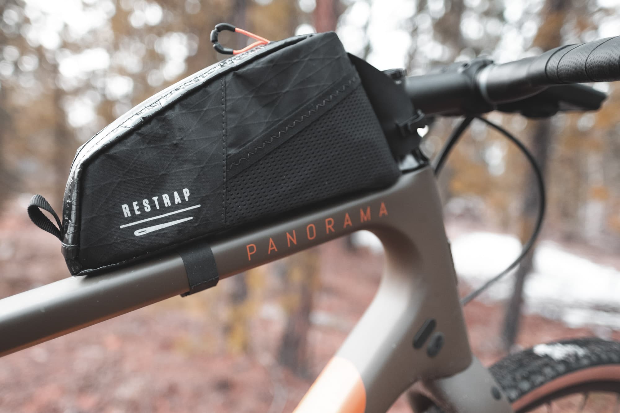 The Restrap Race bag on a Panorama Katahdin.