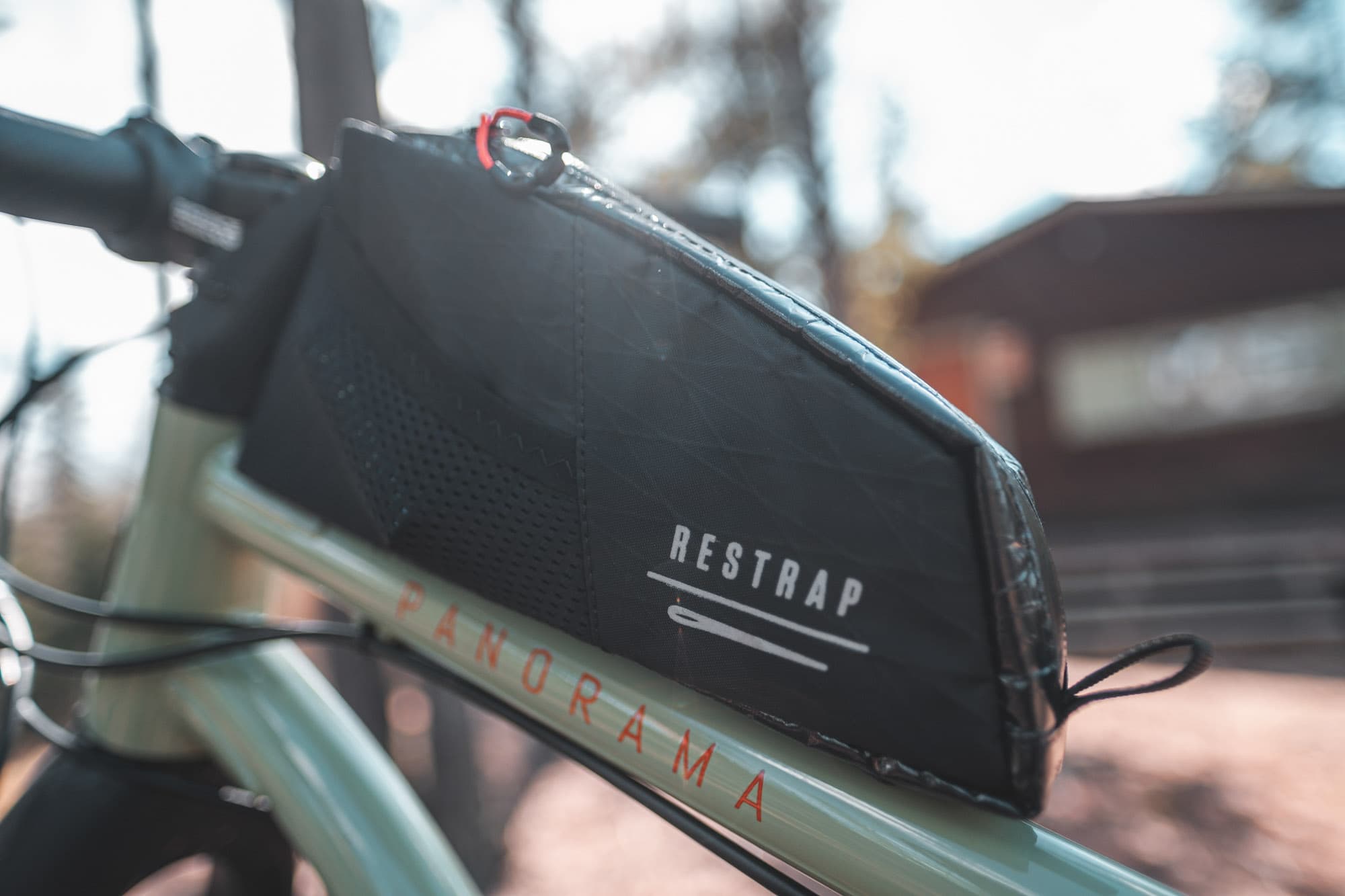 The Restrap Race bag on a Panorama Taiga.
