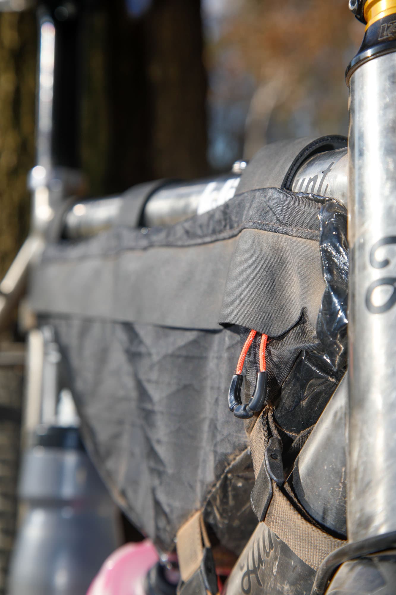The side lines of the Restrap Race bag.