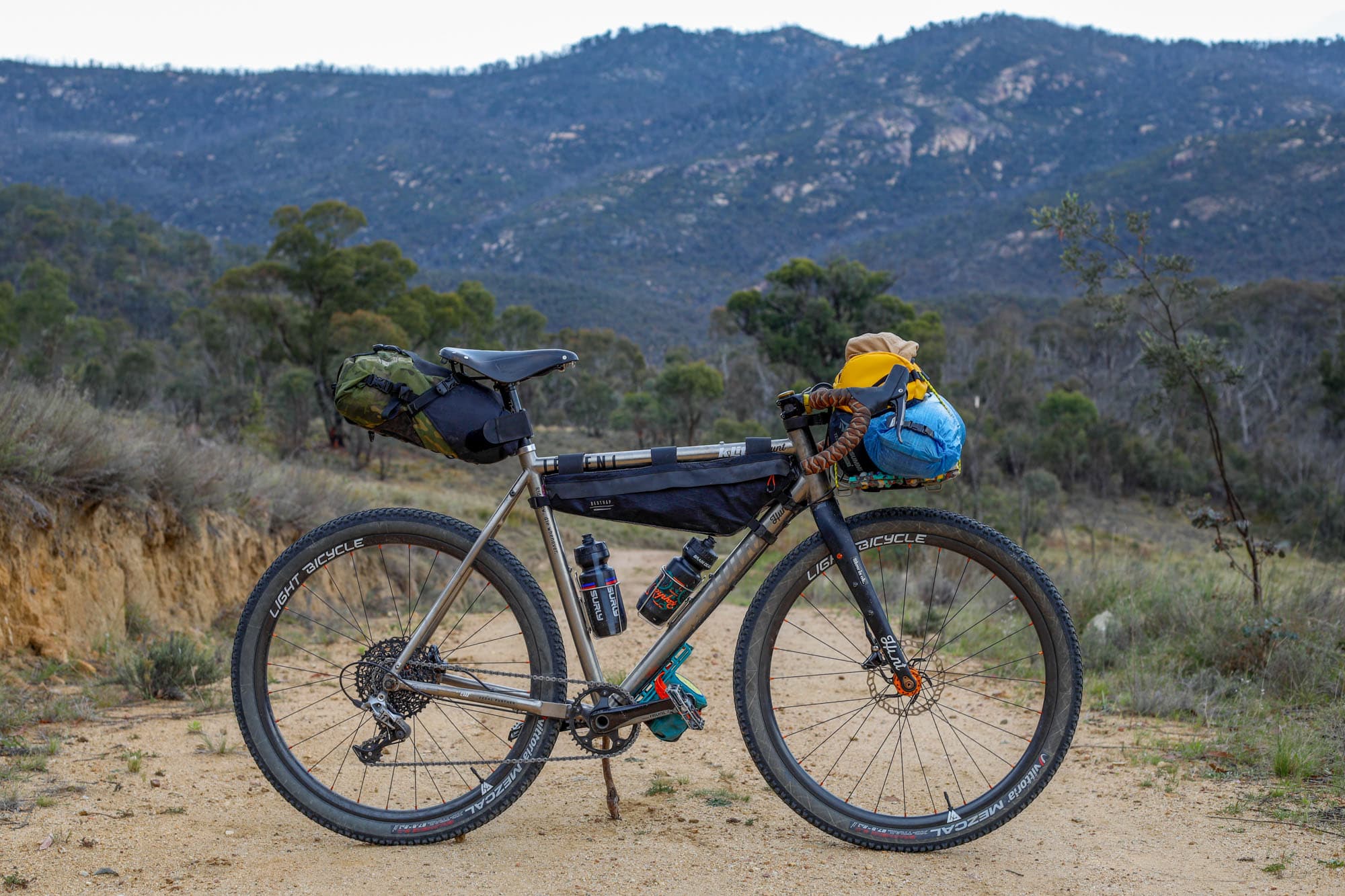 Bikepacking in Australia.