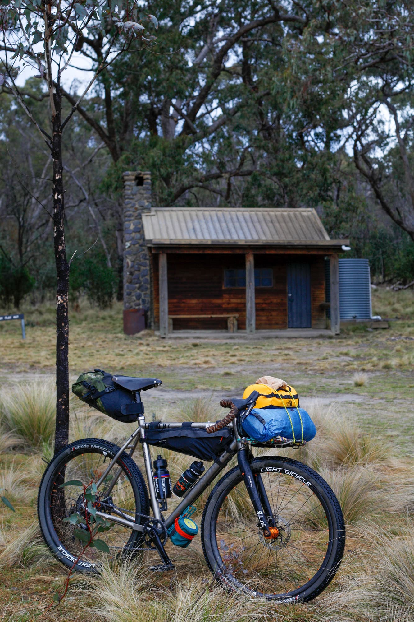 Mattie bikepacking in Australia.