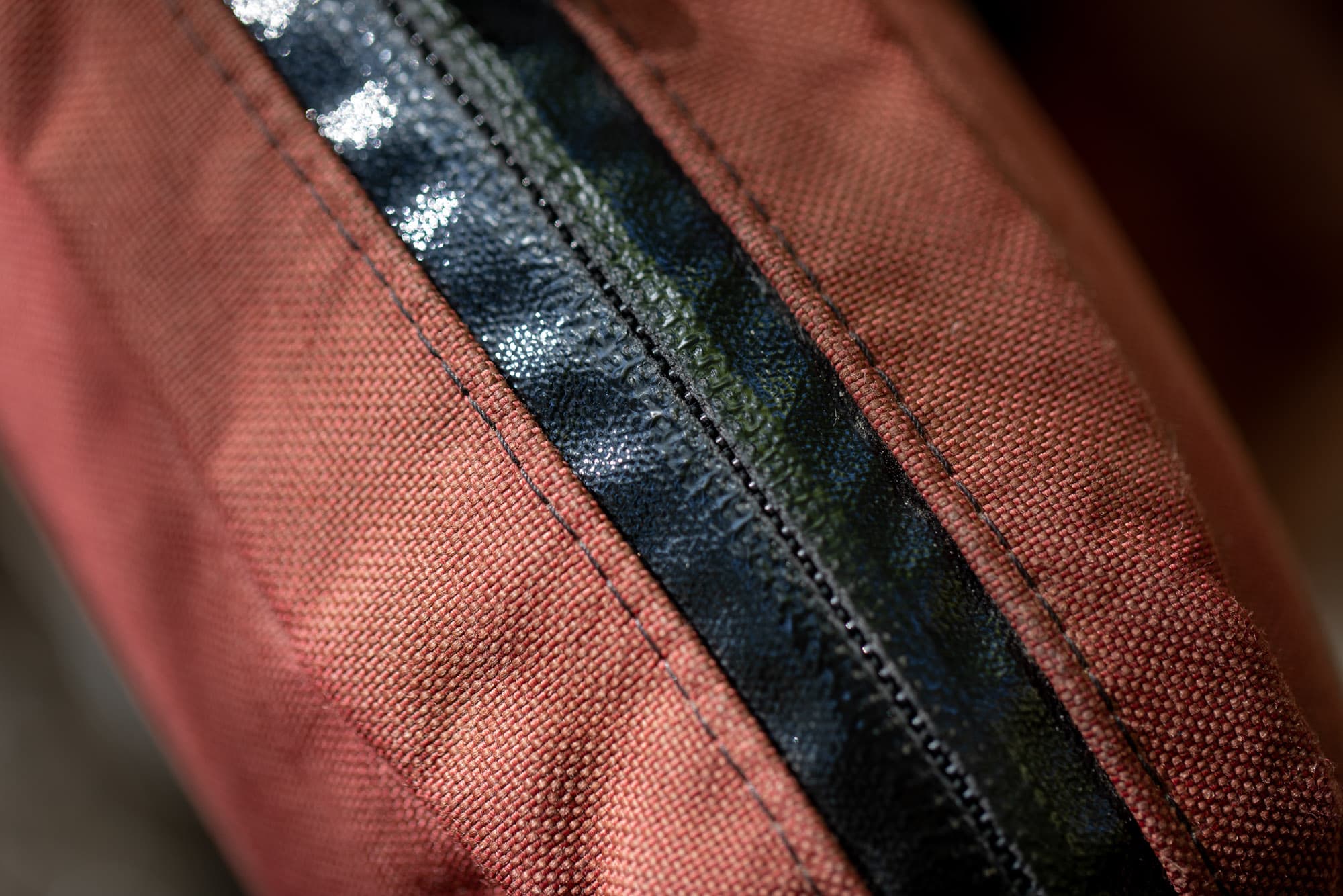 A zipper detail.