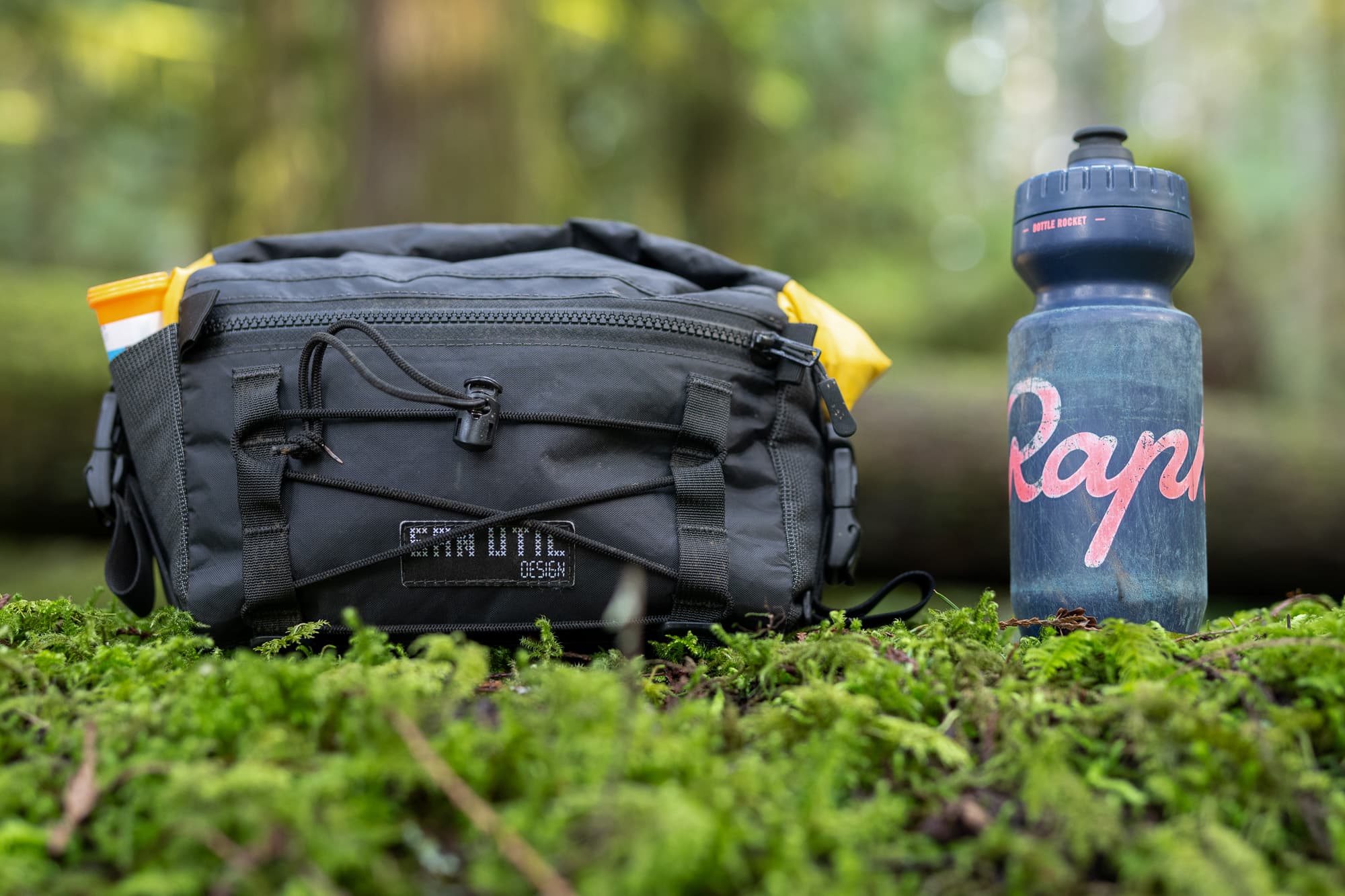 The San Util Roly Poly next to a water bottle.