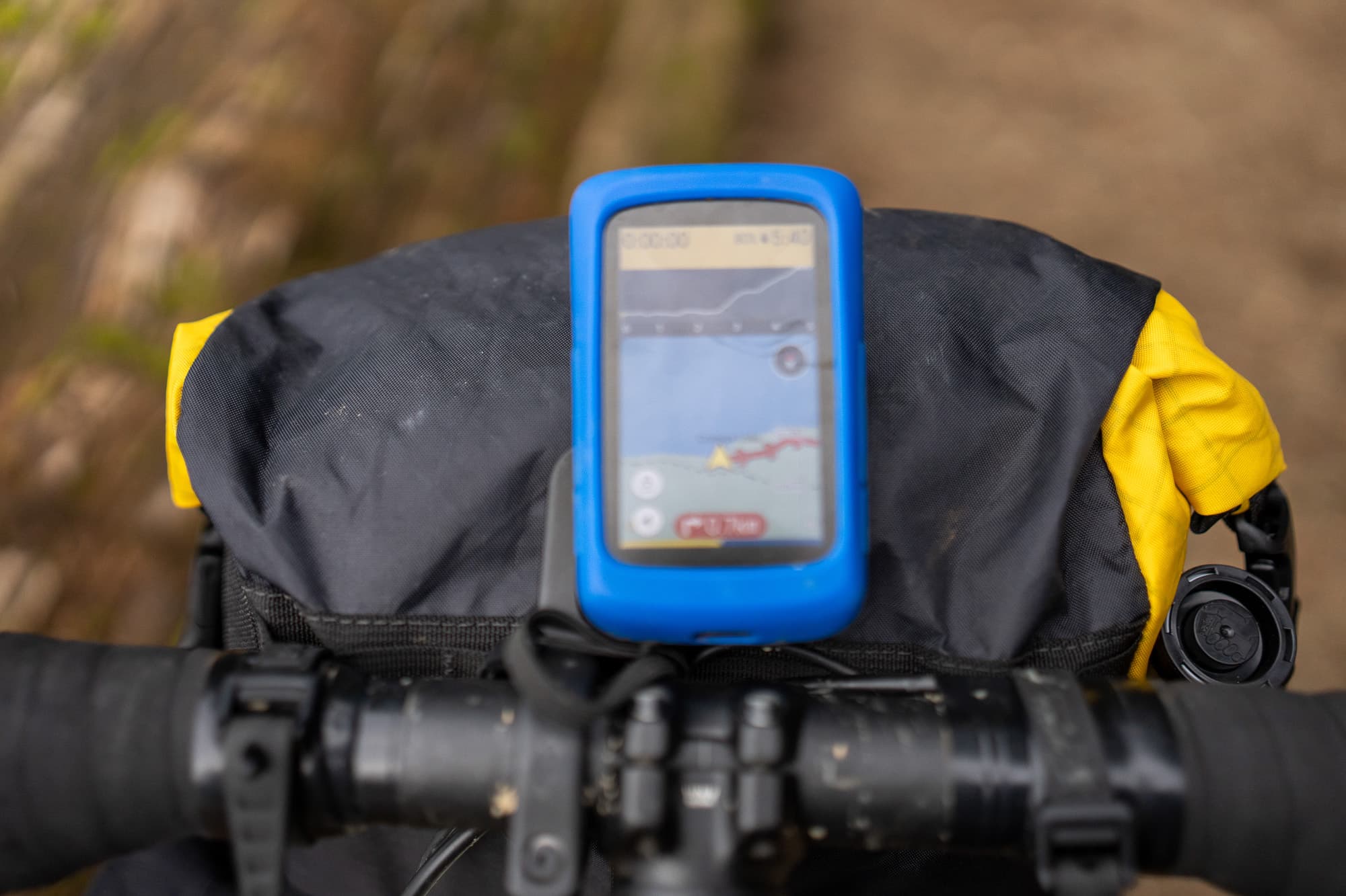 The San Util Roly Poly with a bike computer.