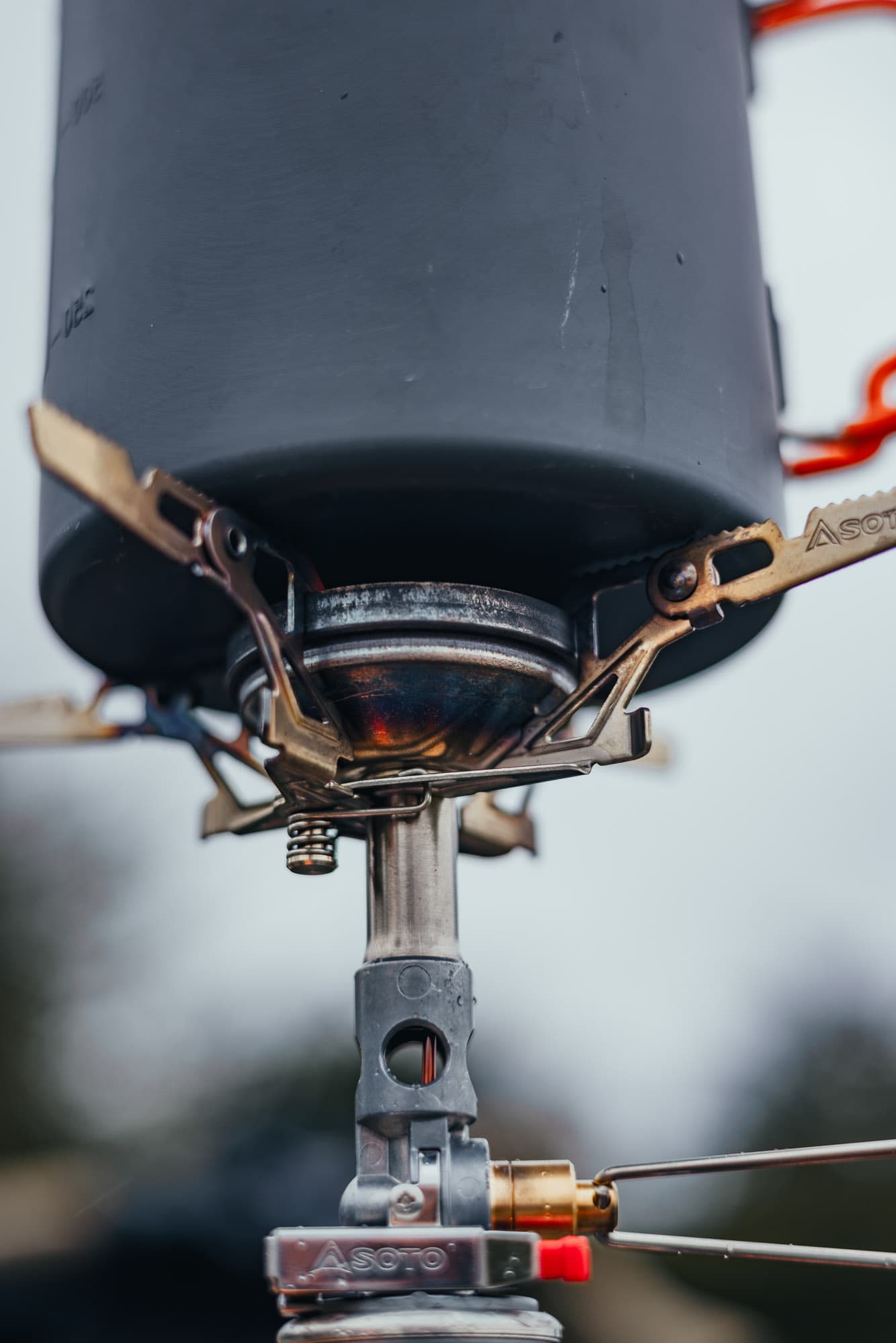 four pronged burner