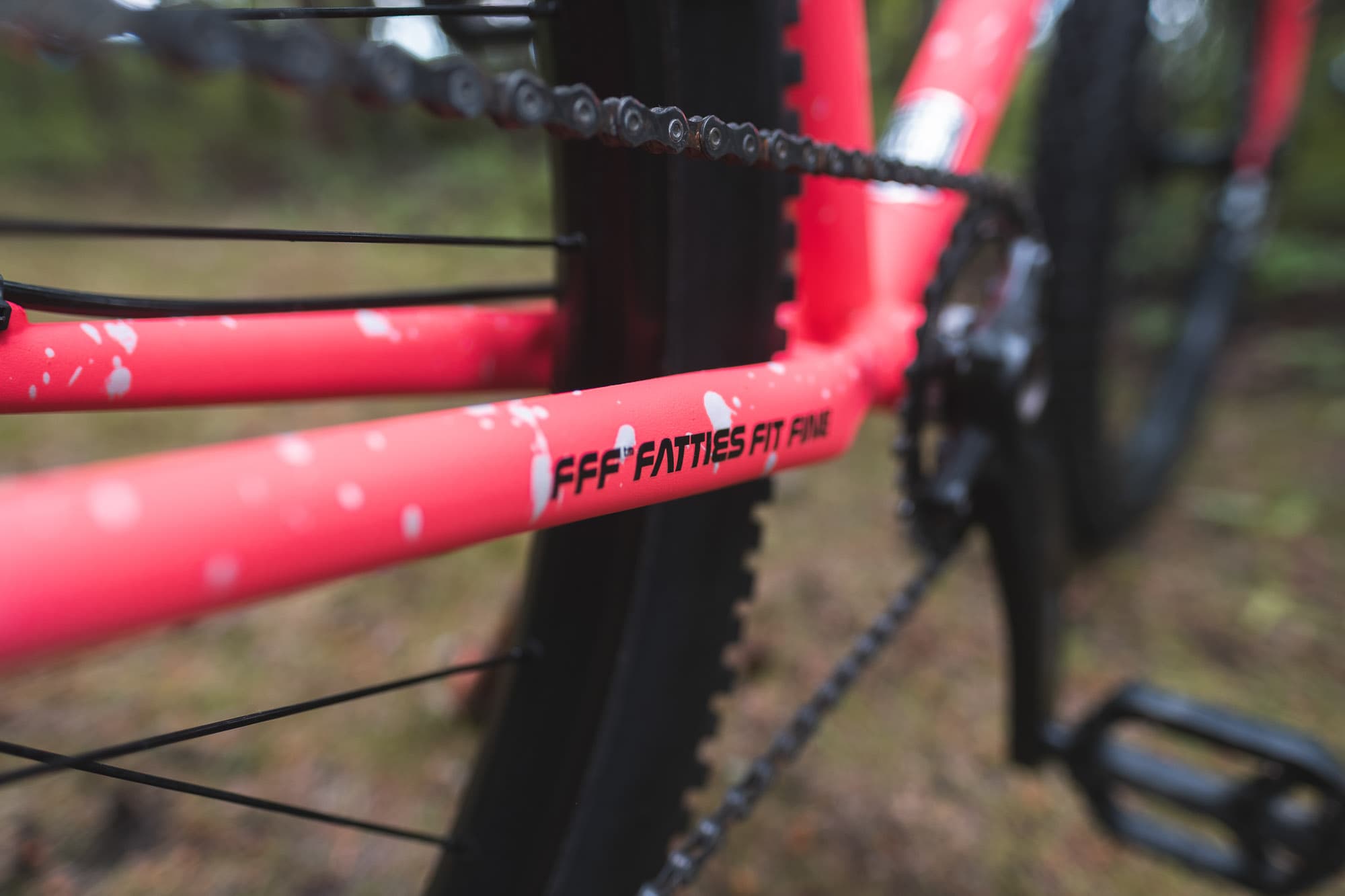 The chainstay.