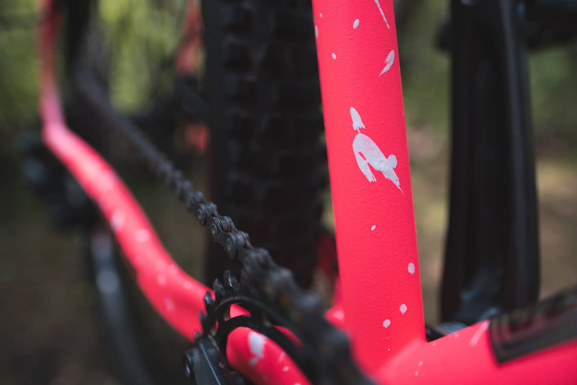 The rear end of the painted Bridge Club.