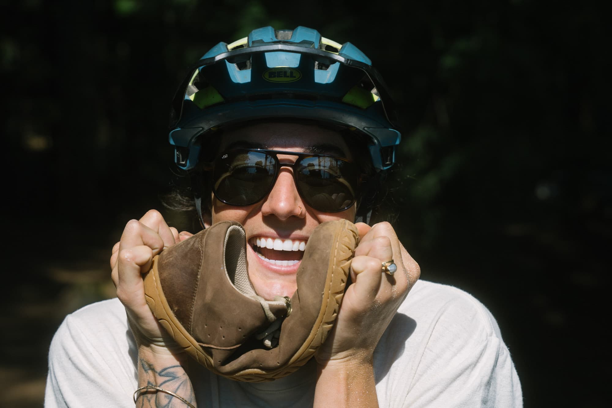 Jess shows the Stomp Lox Trail Worm flex.