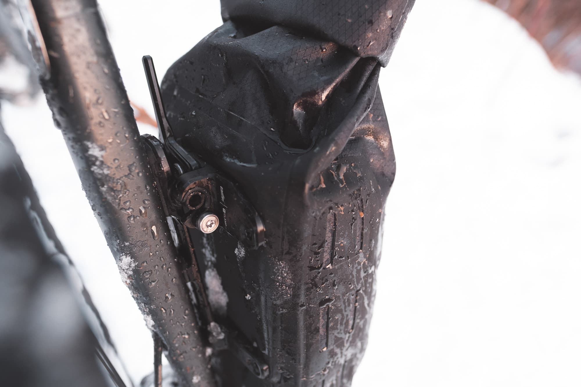 Locking in the packs to the mount.