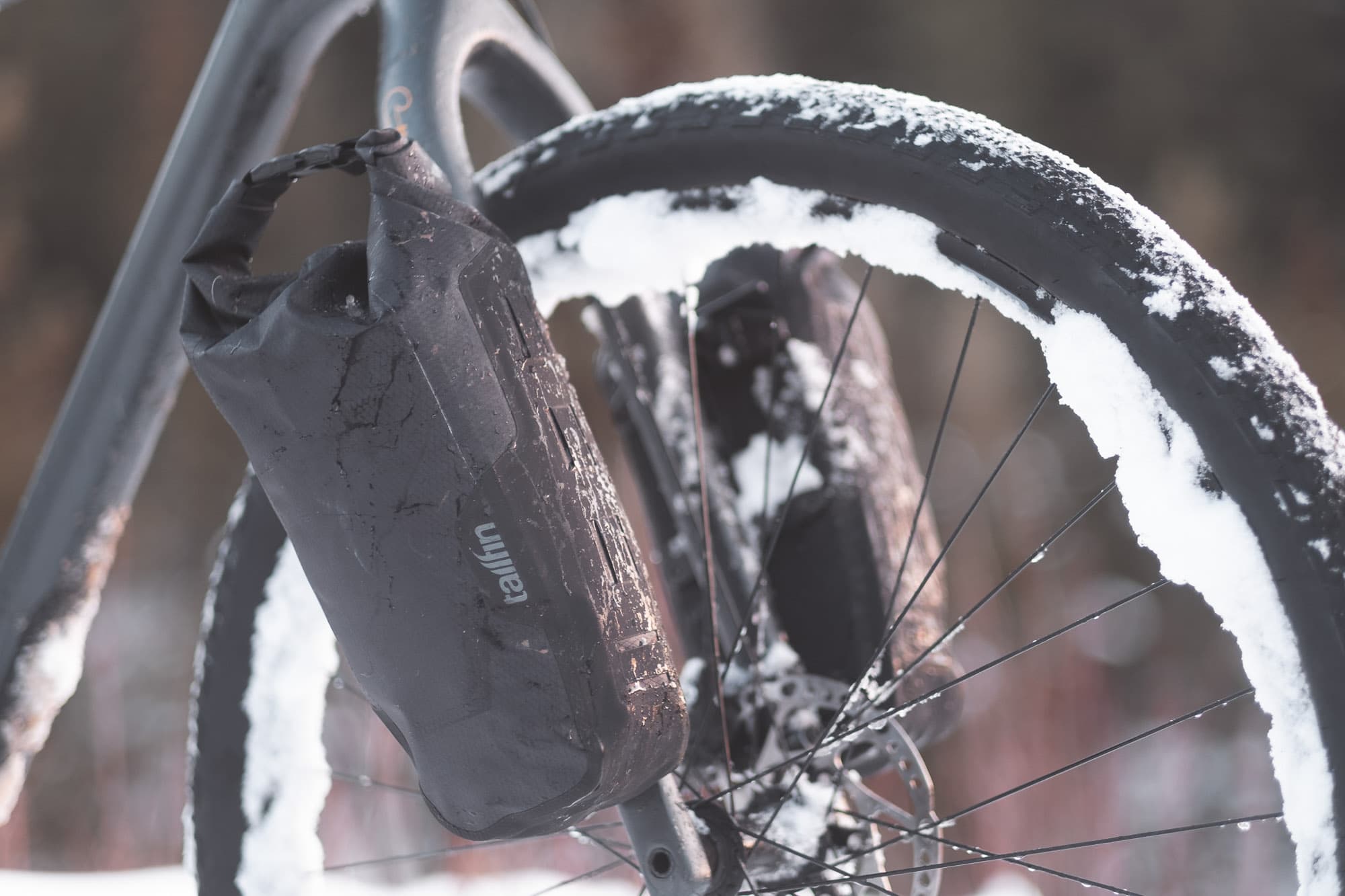 The Tailfin Fork Packs on the Salsa Cutthroat.