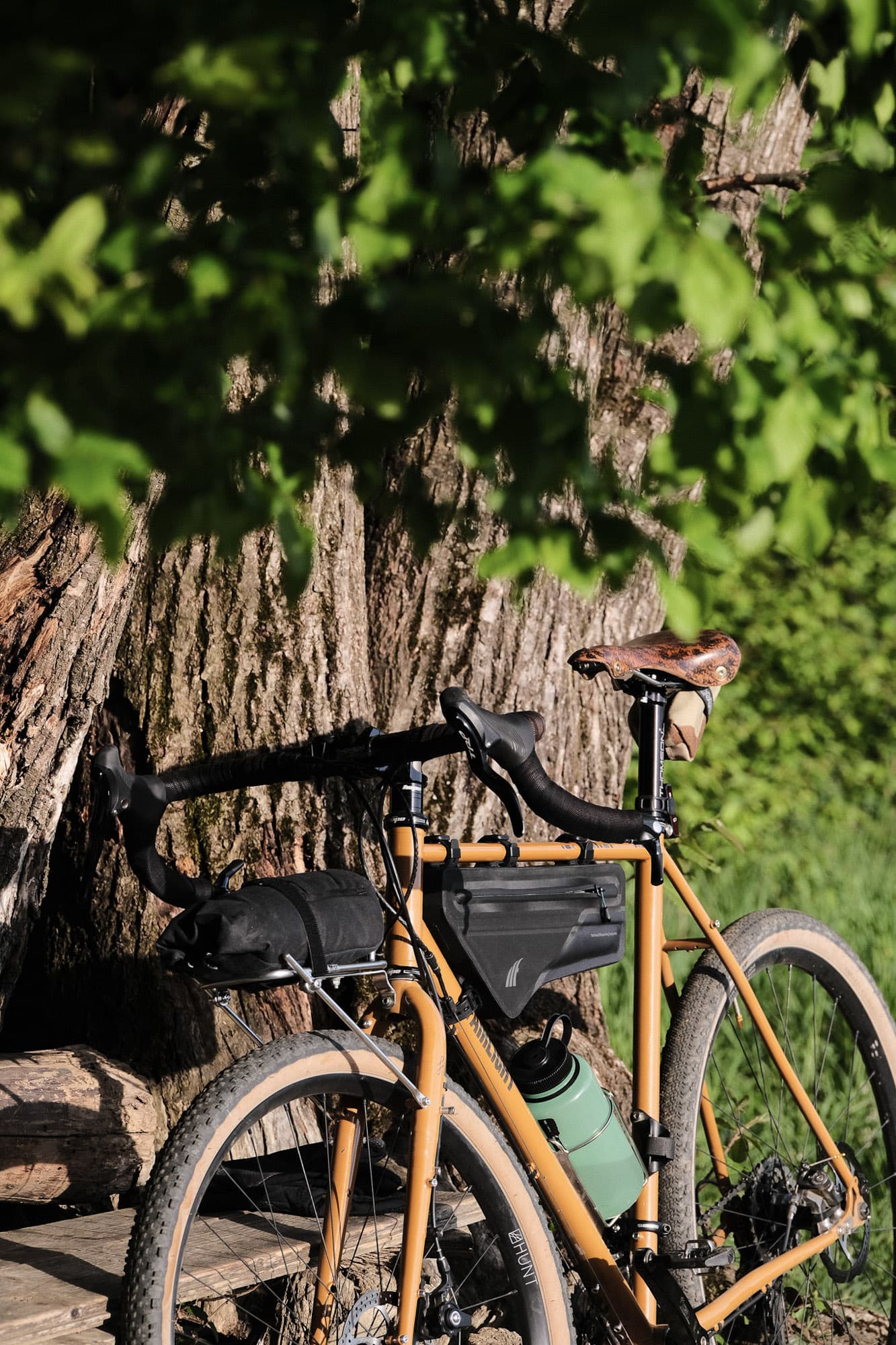 The Tailfin frame bag from the front.