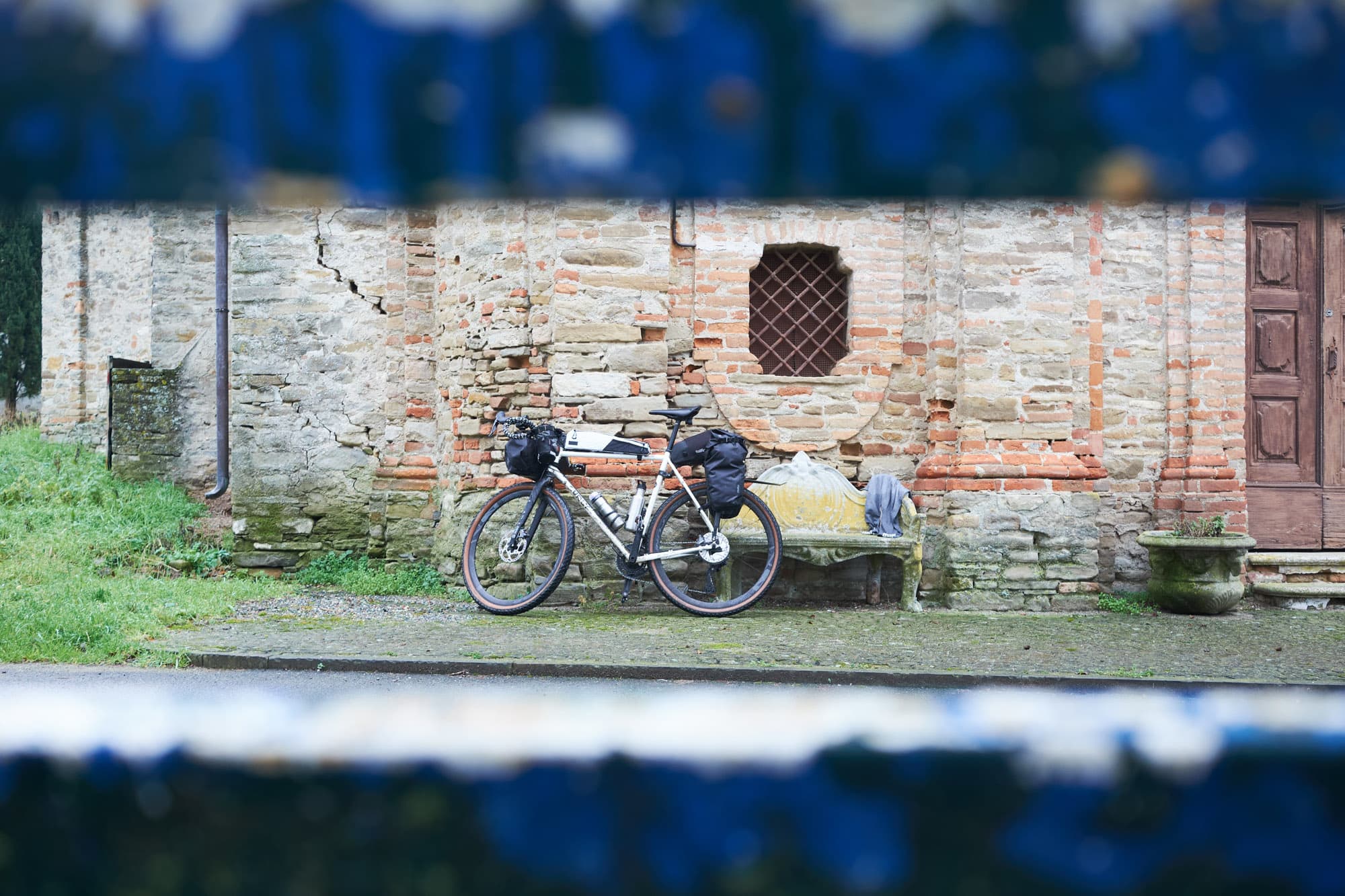 The SpeedPack parked through the fence.