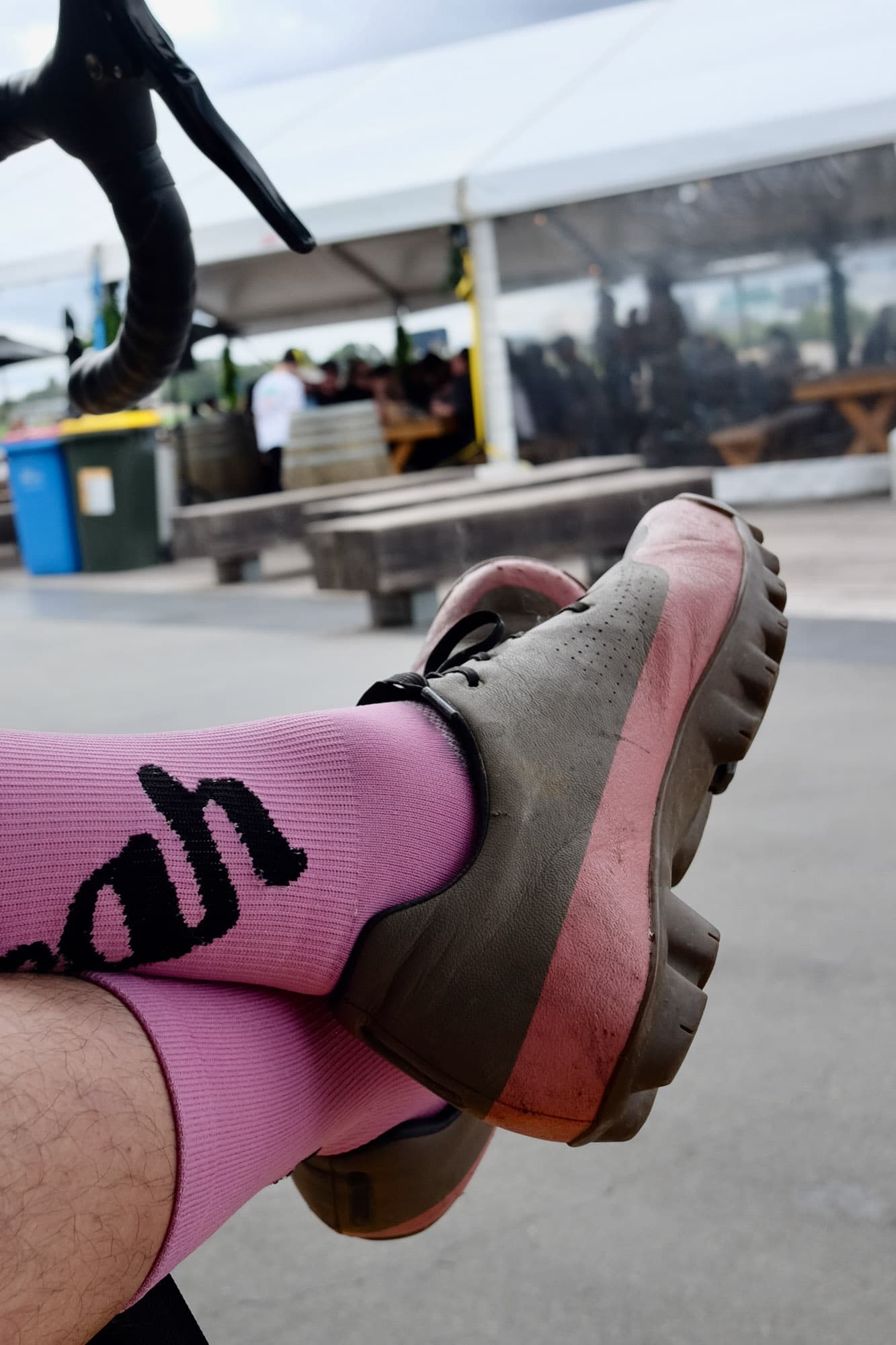 Stuart relaxes wearing his Quoc Gran Tourer Lace.