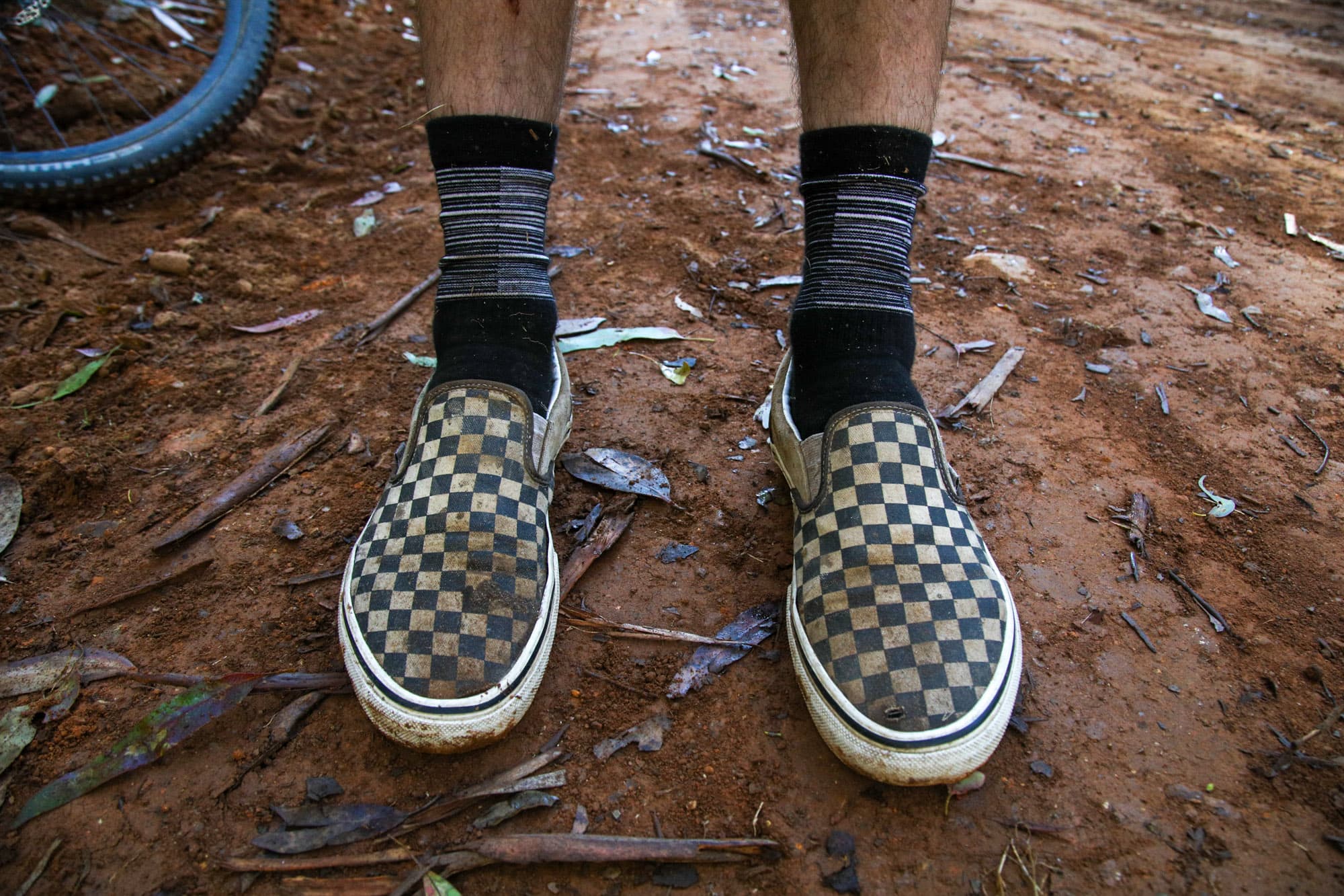 Vans Skate Slip-On getting dirty.