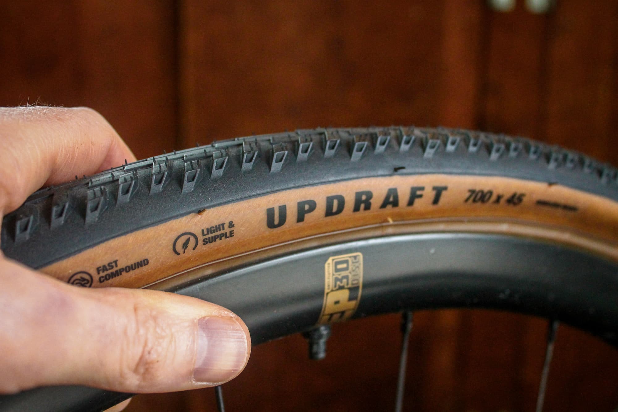 The Updraft branding on the sidewall.