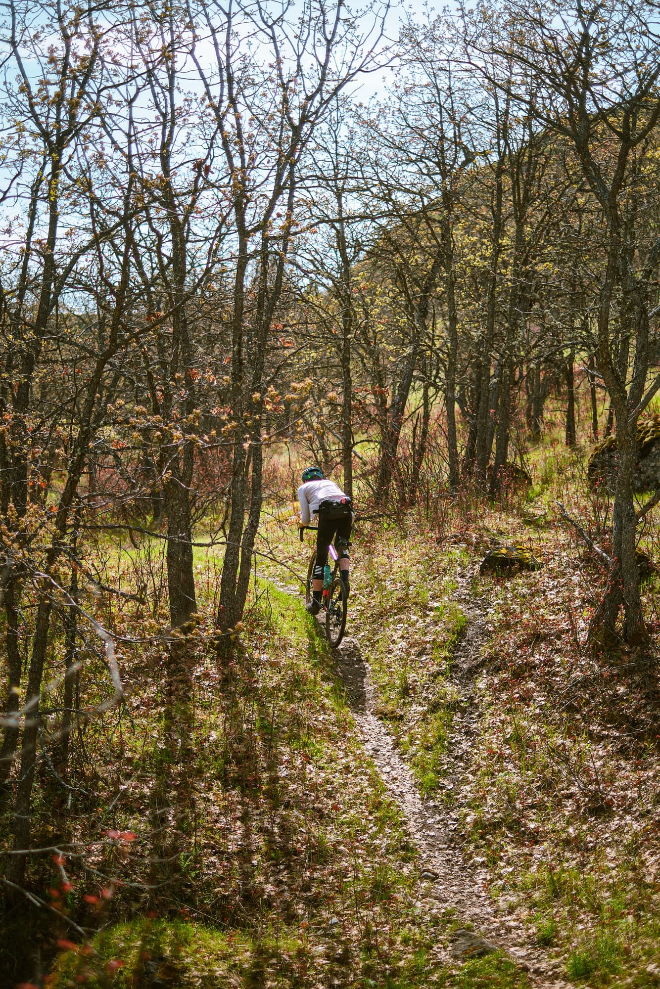 Ron hits the singletrack.