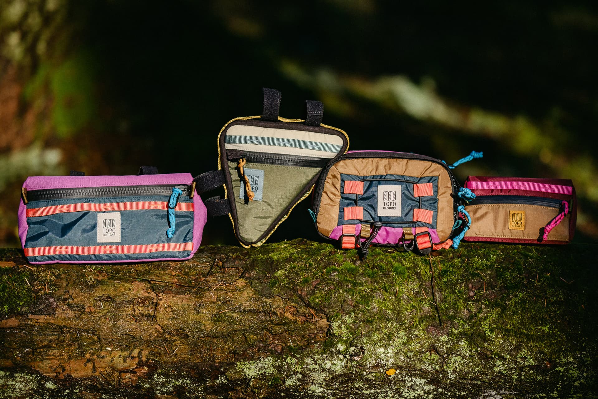 Topo Designs Bike Bags: The Hip Pack & Triangular Trio