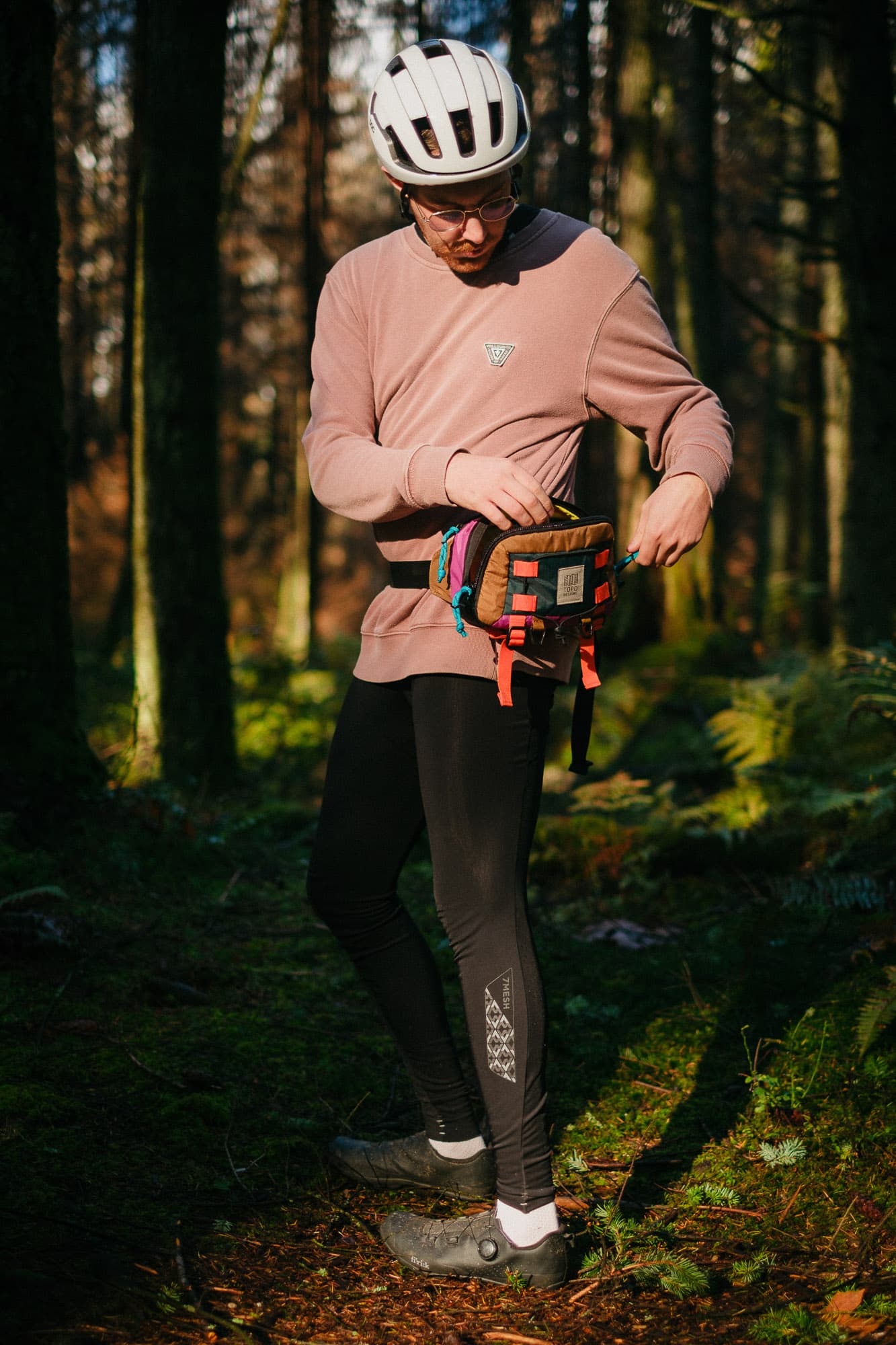 The hip pack has easy access.