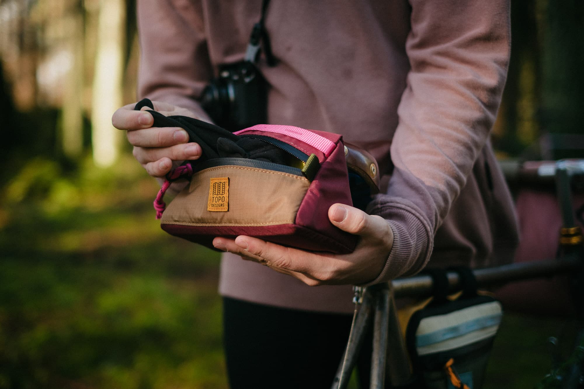 The Bike Bag mini with easy access.