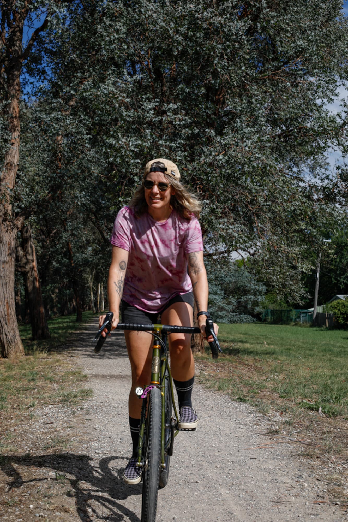 Riding gravel in Australia.