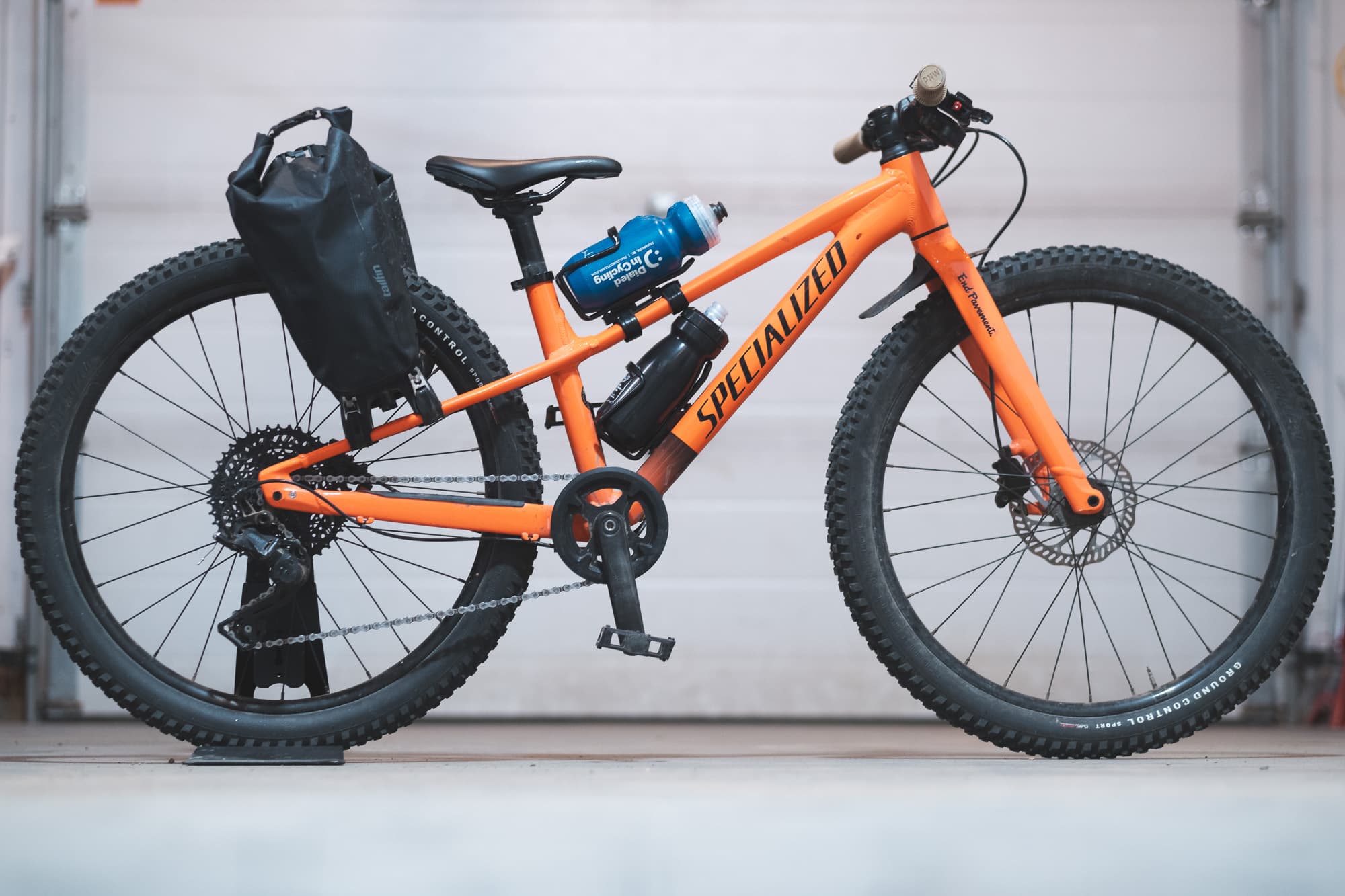 The Wolf Tooth B-RAD system on a kids bike.