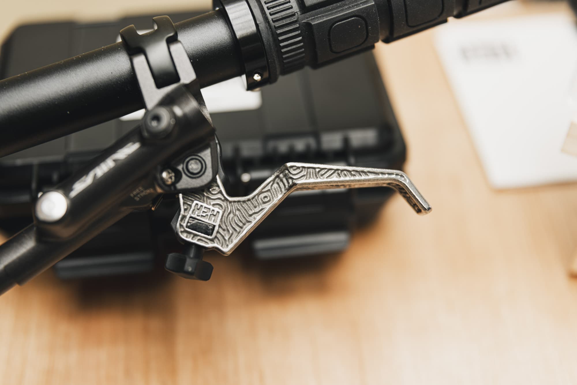 A Hex Components brake lever.