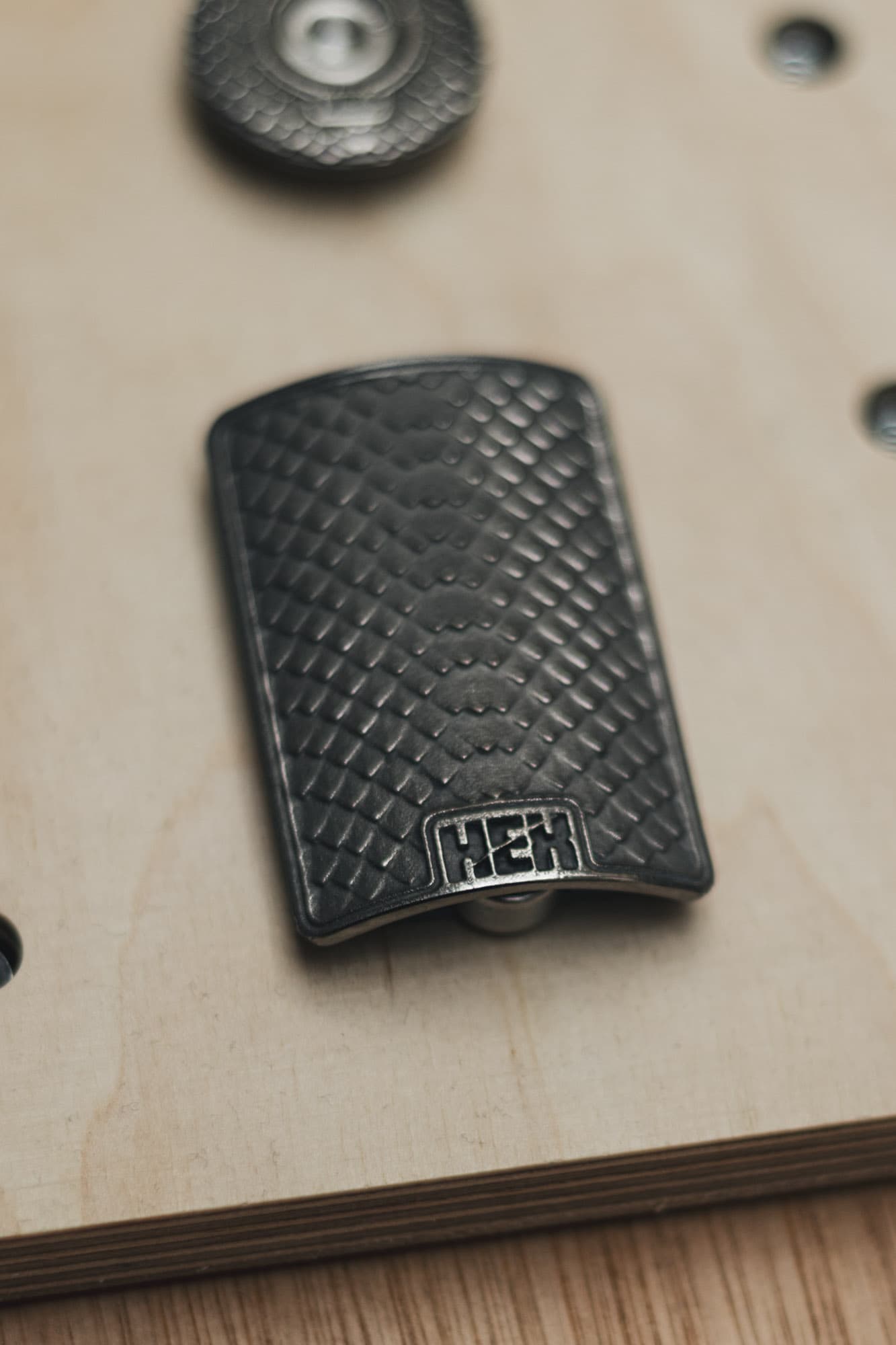 Another Hex Components stem caps and head badge combo.