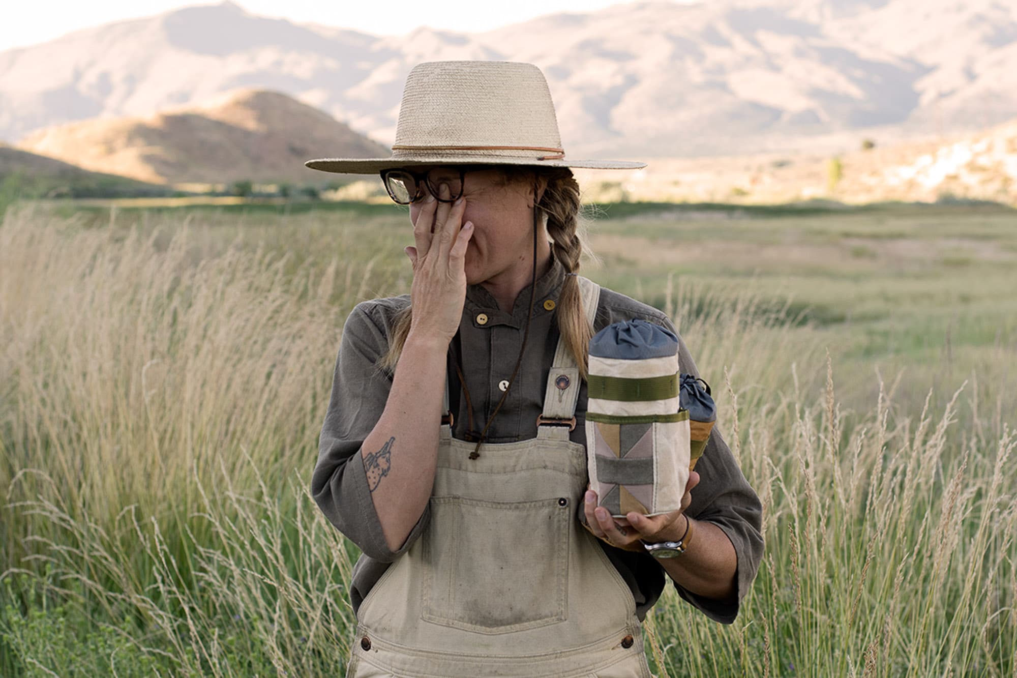 sarah in field