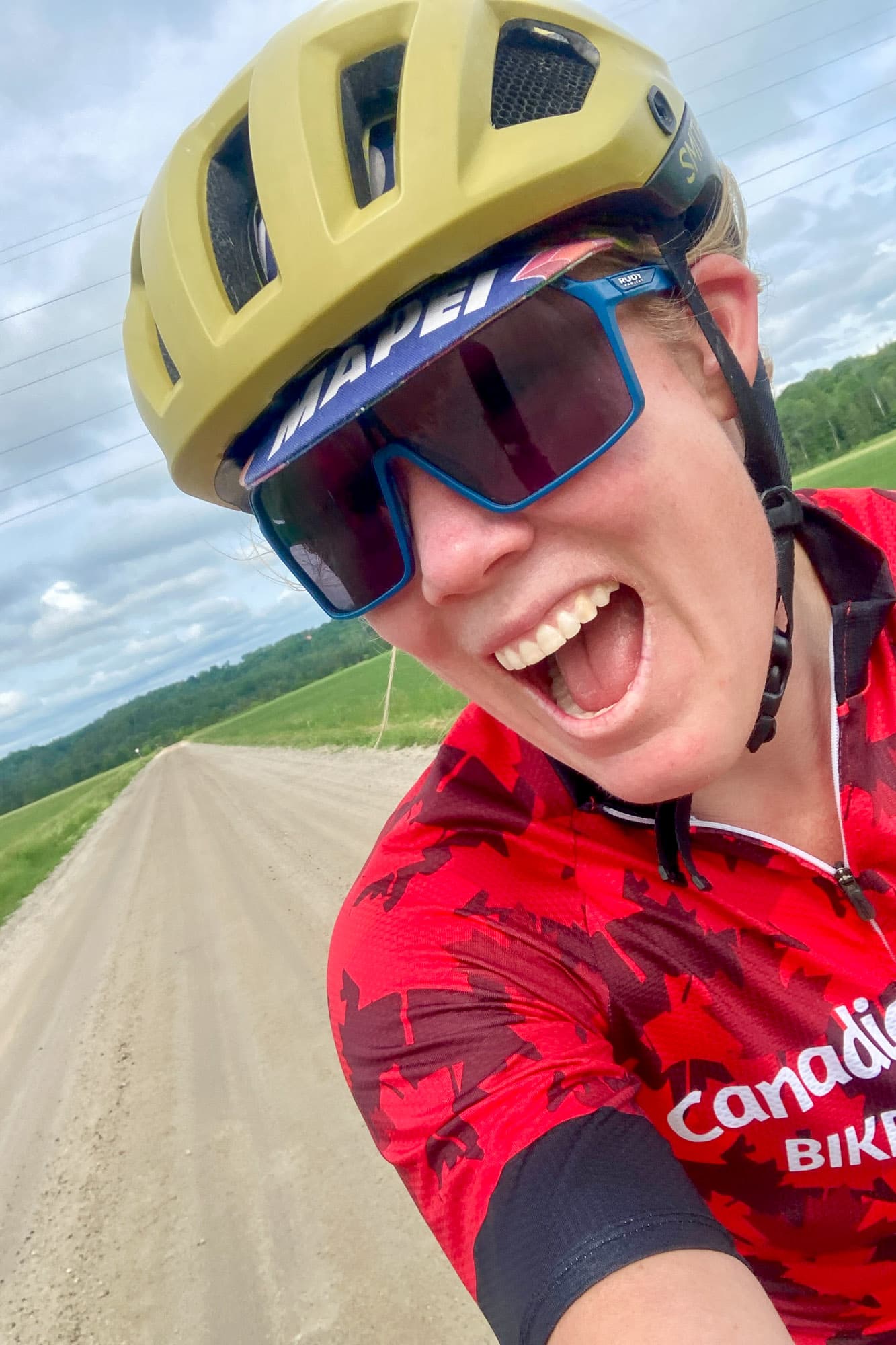 Meaghan takes a selfie.