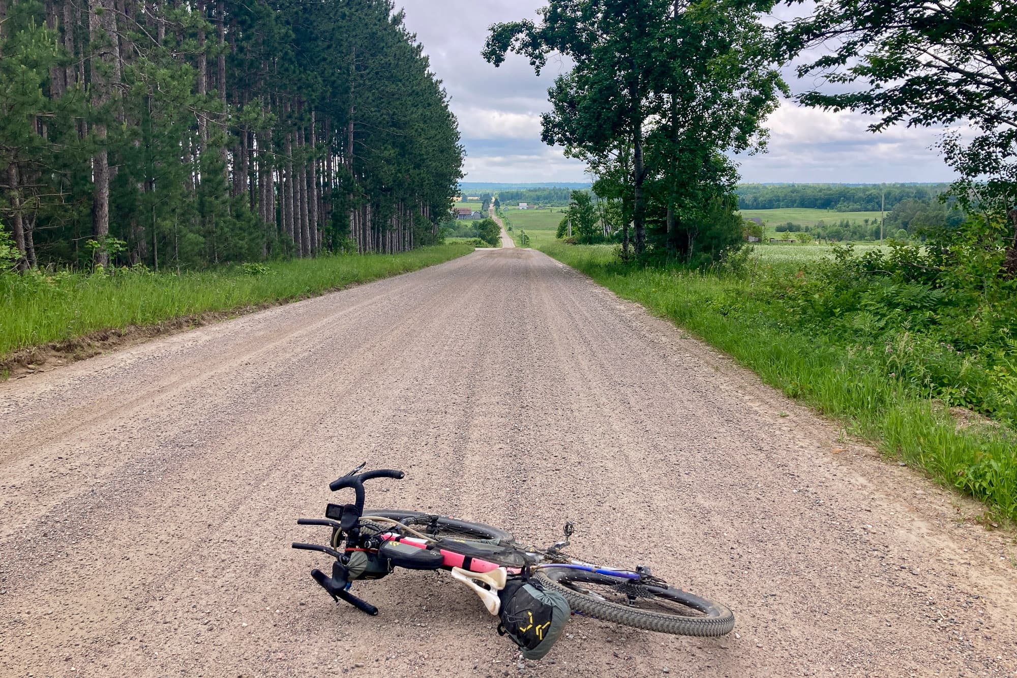 The open gravel road.