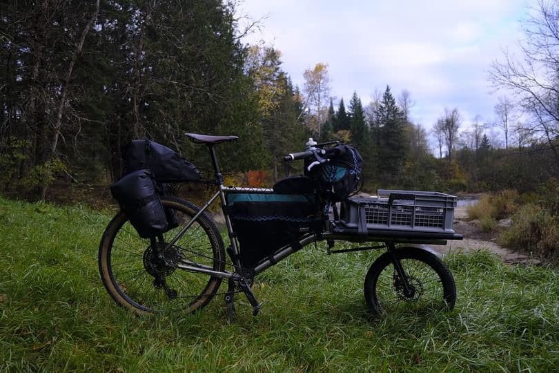 Jean-Christophe Cargo bikepacking setup.