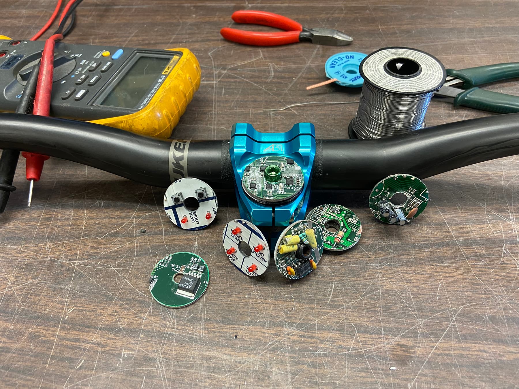 Circuit Board Stem Caps by Jason Quinn