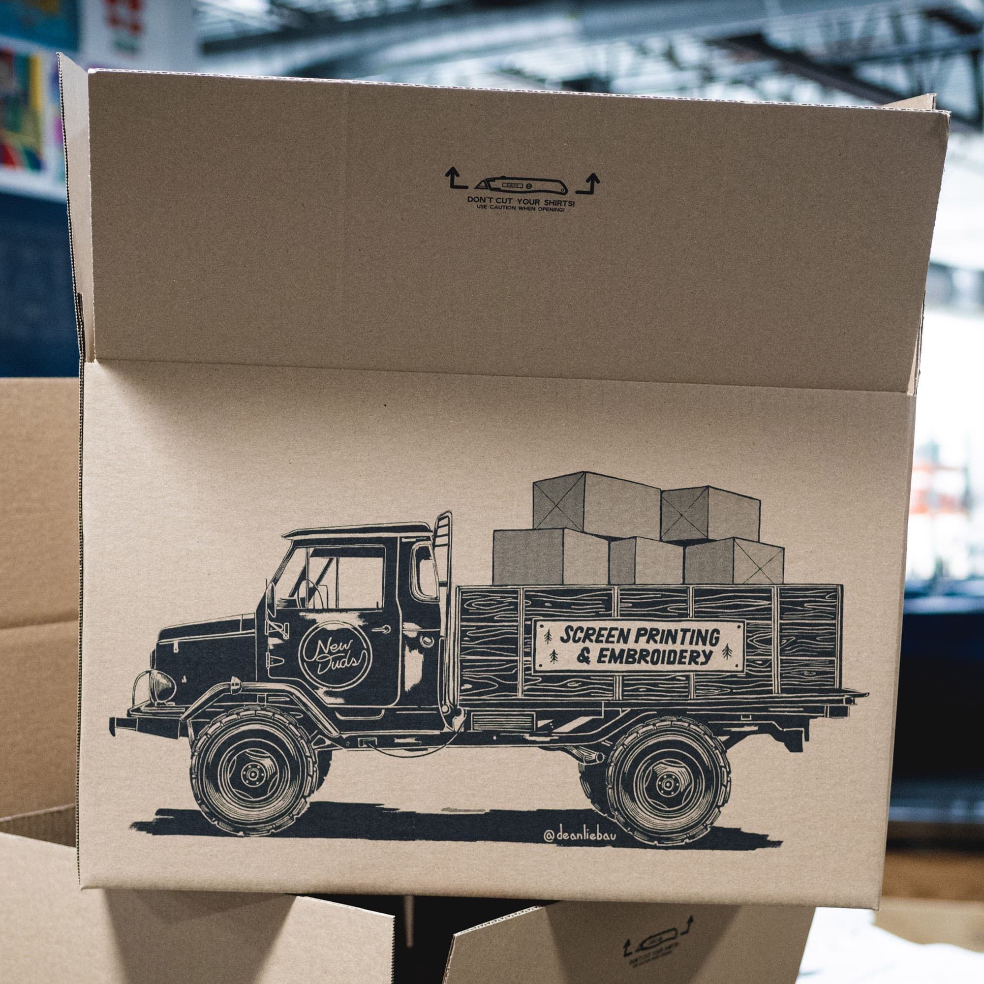 A truck illustration by Dean Liebau.