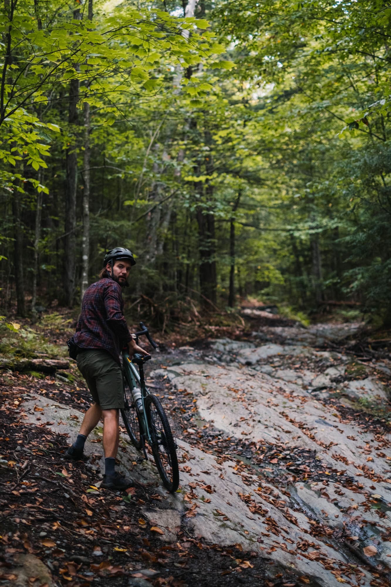 Dean hitting the trails.
