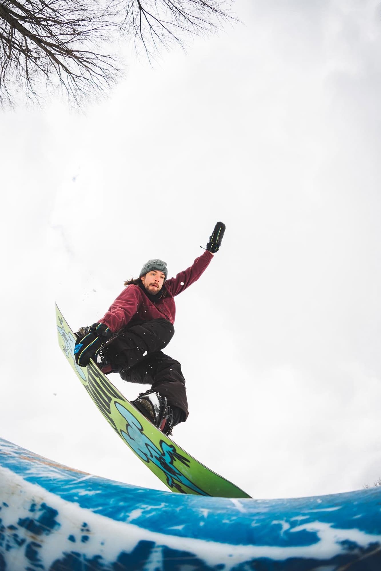 Dean hitting the slopes.