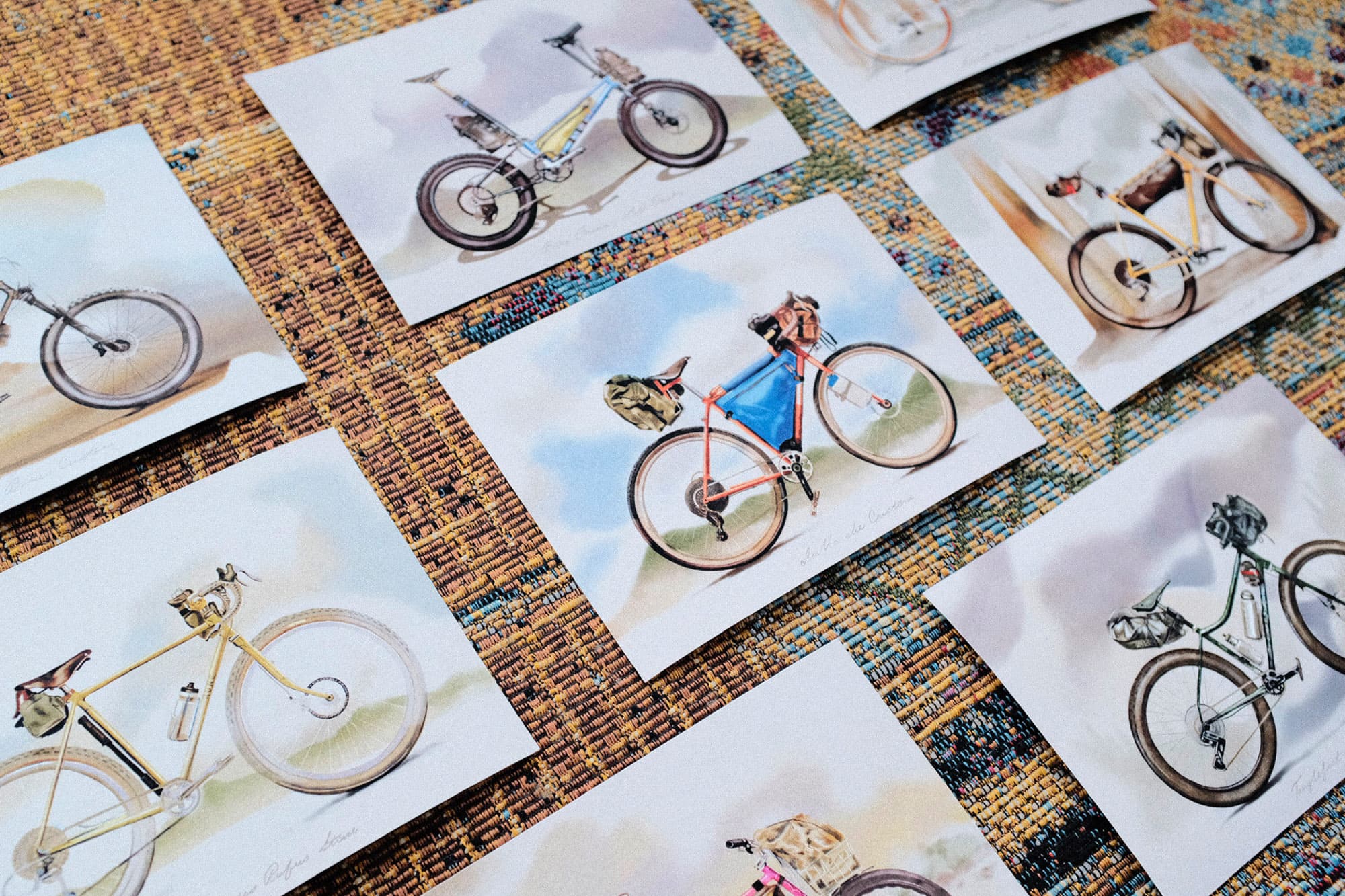 Custom bikepacking illustrations by Dean Liebau.