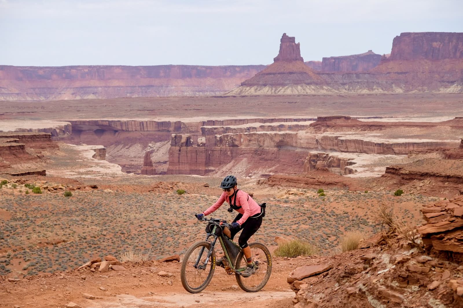 katie on the white rim trail