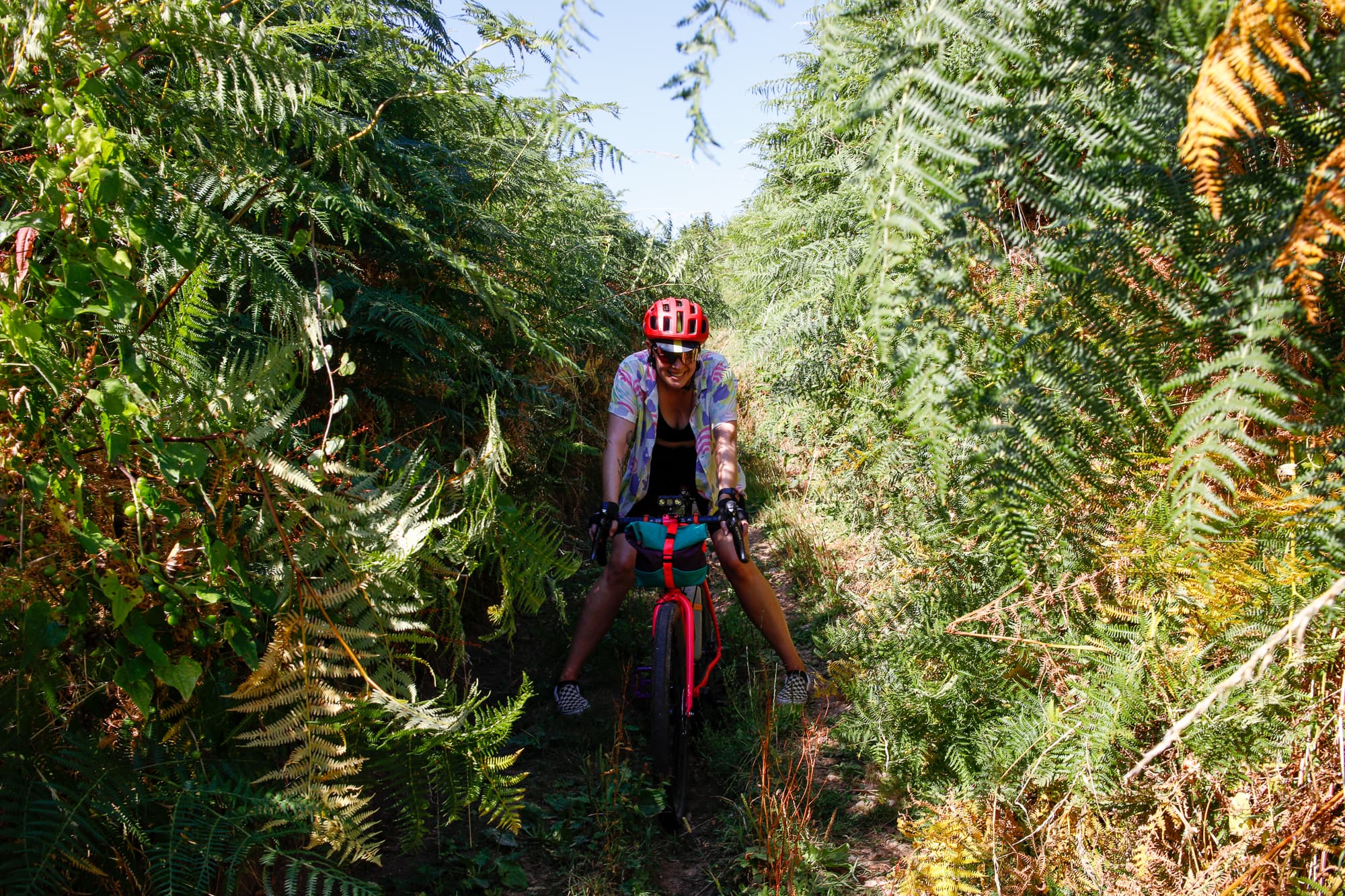 in the singletrack