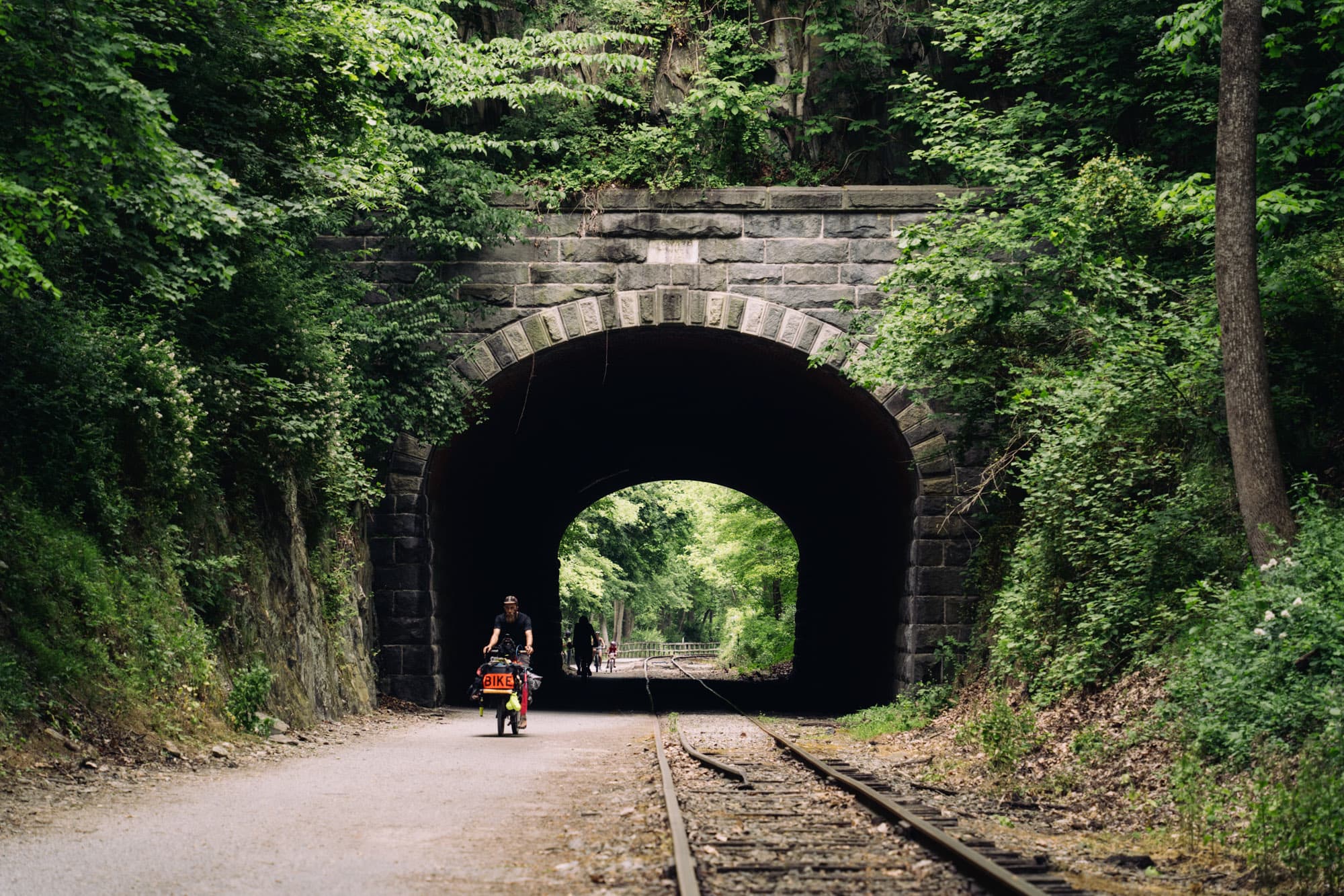 Following a rail trail.
