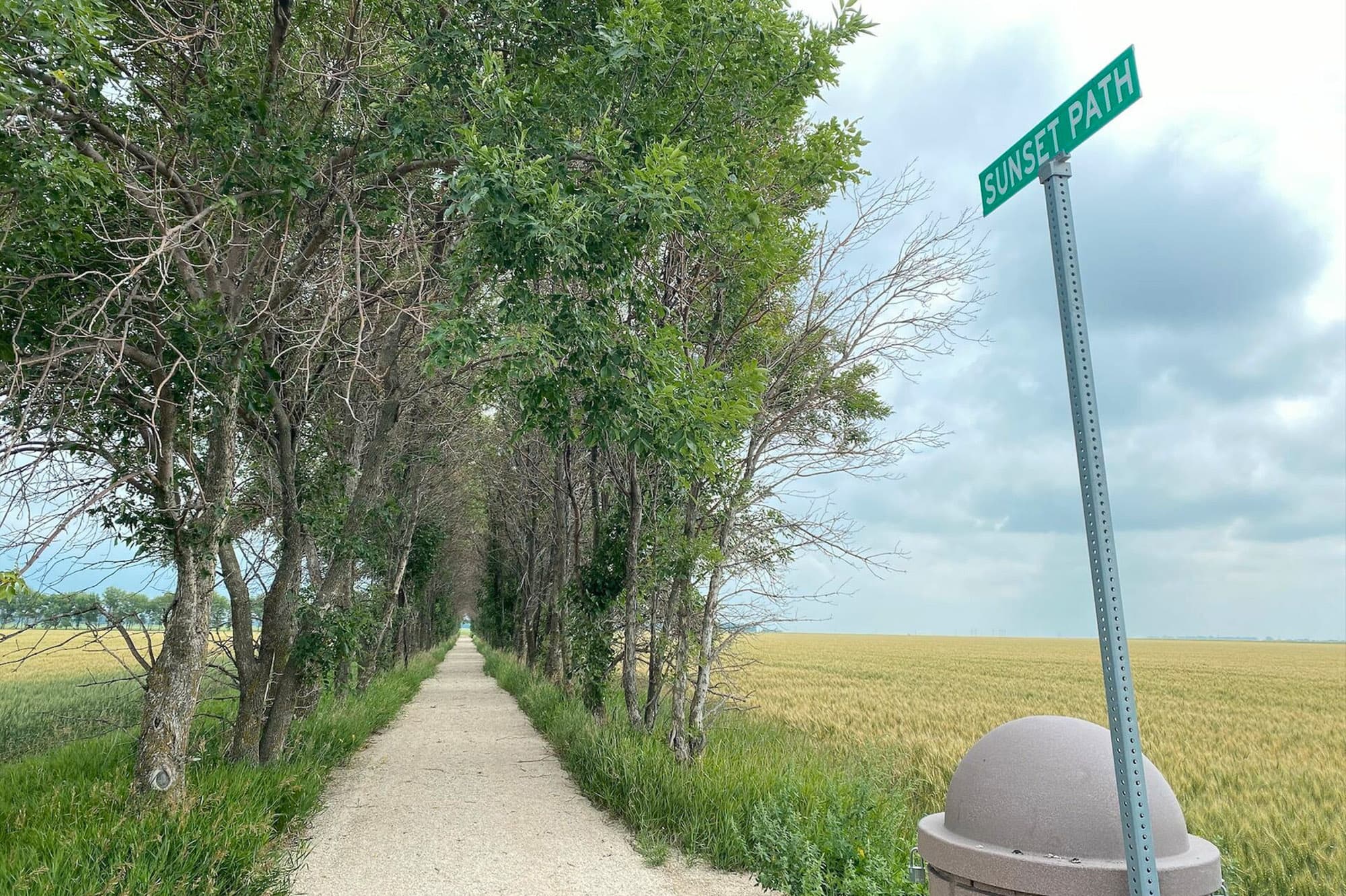 In the prarie flats.