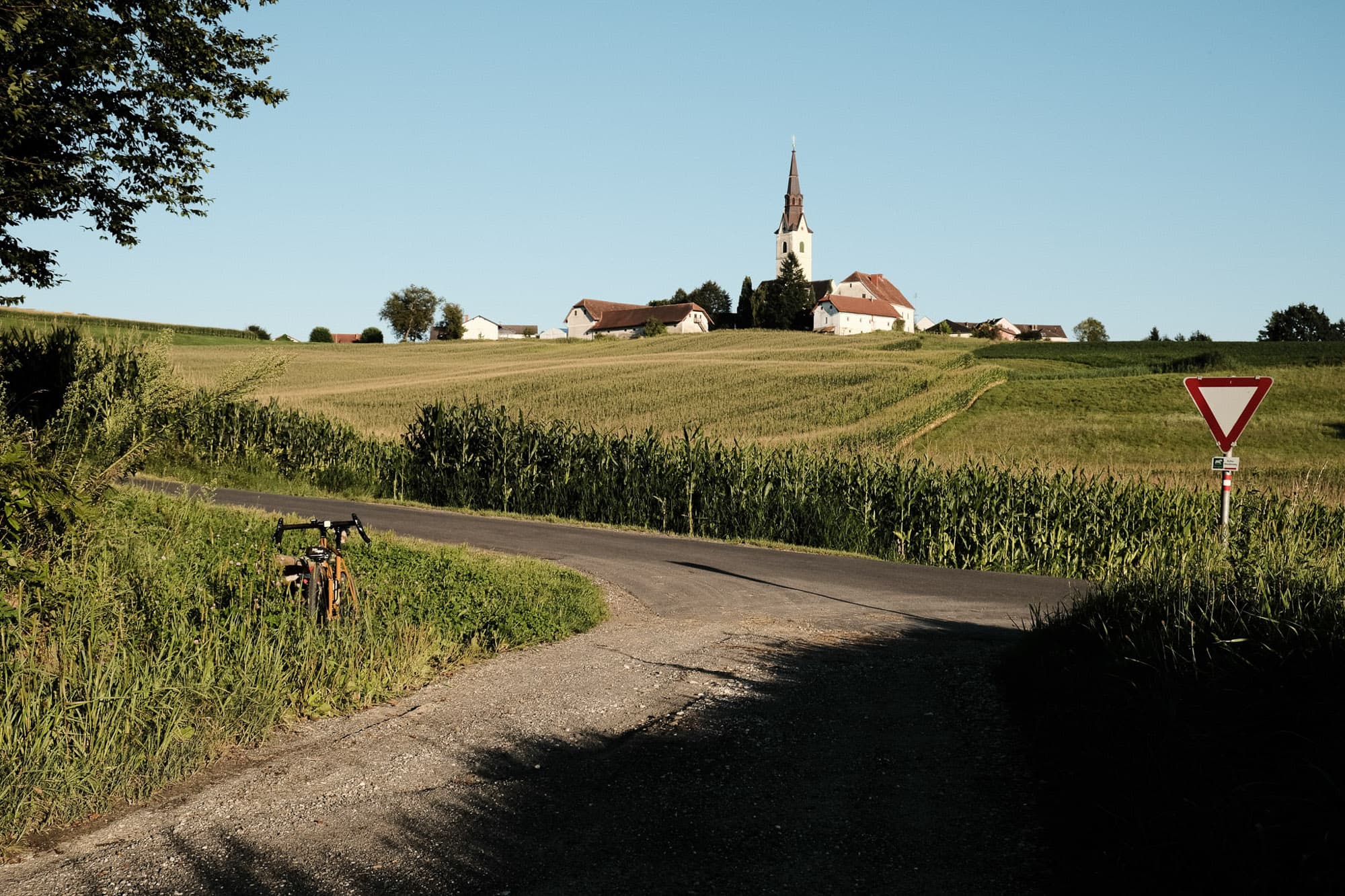 church in field