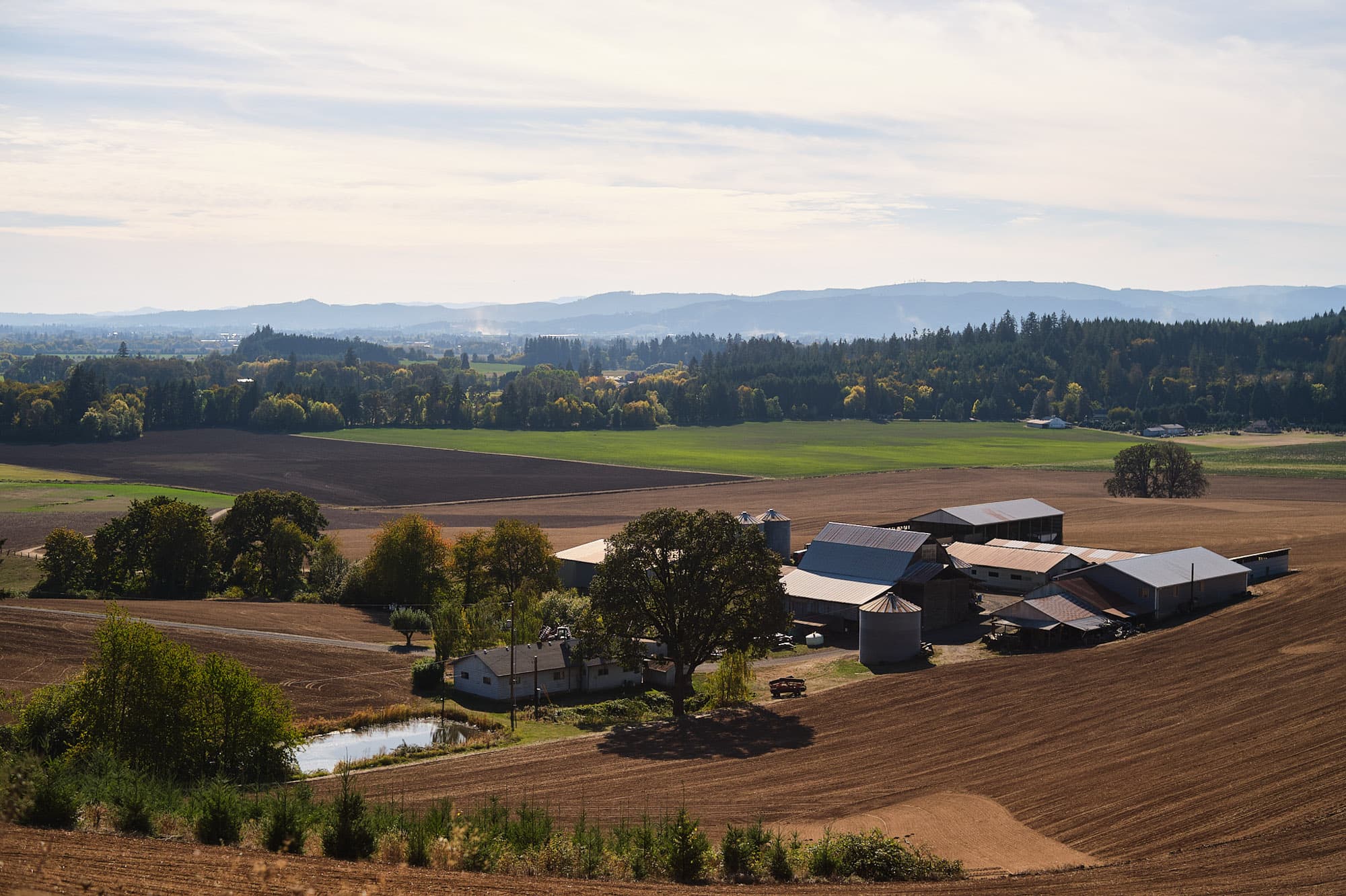 A farm on the trail.