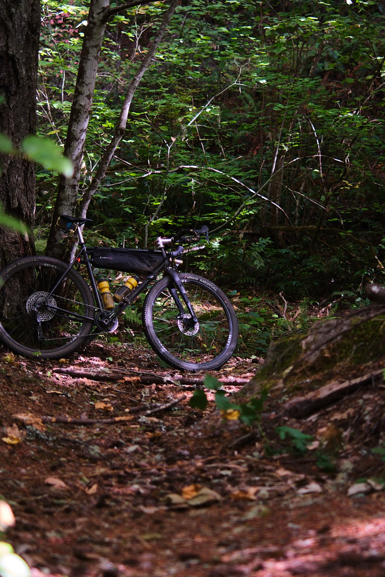 Uphill tracks.