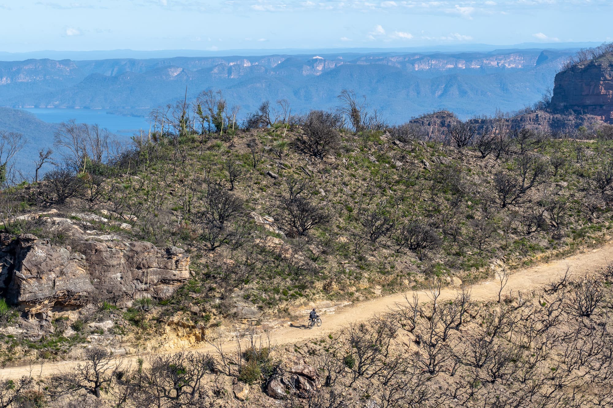 Matt rides the Narrow Neck.